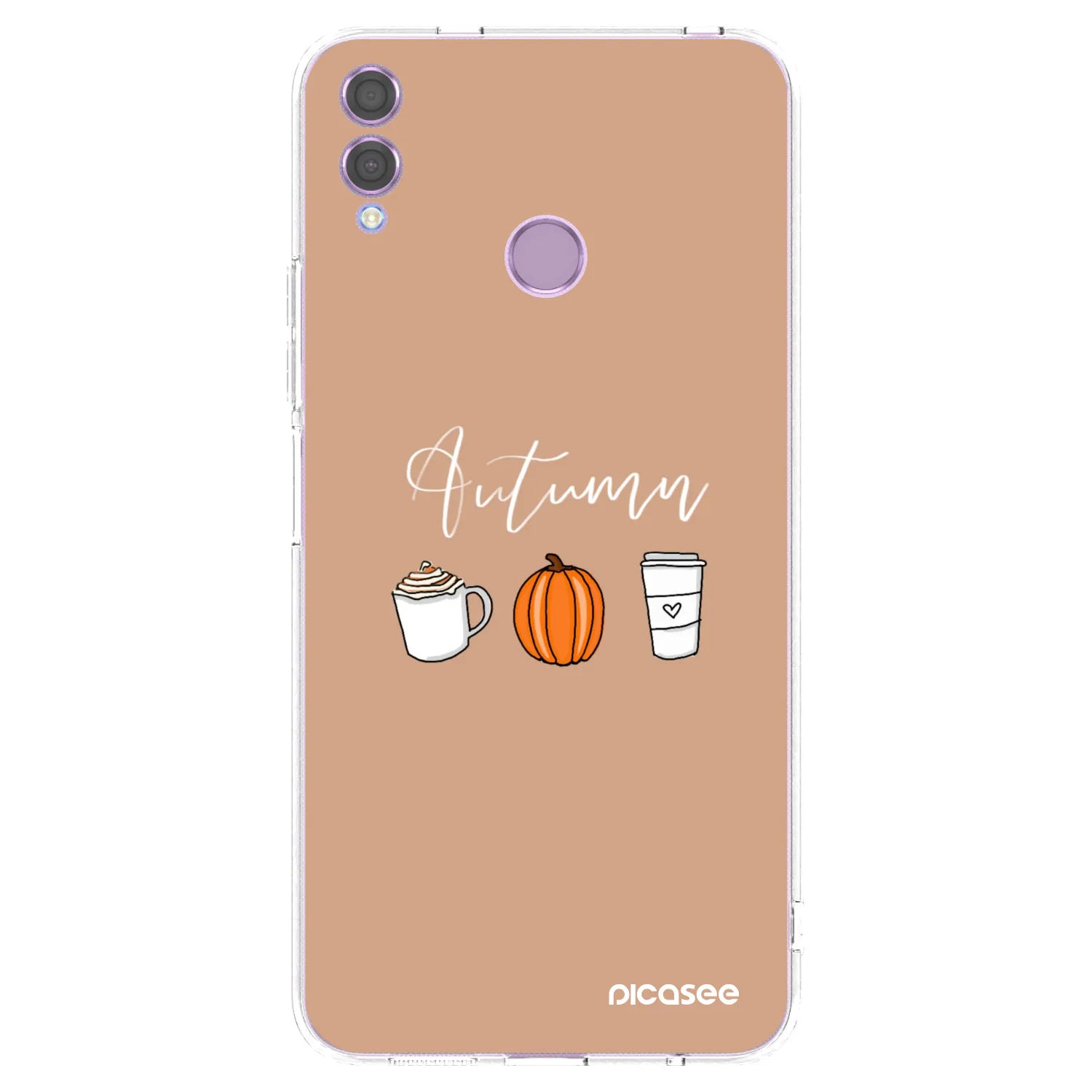 Picasee silikonski prozorni ovitek za Honor 8X - Autumn