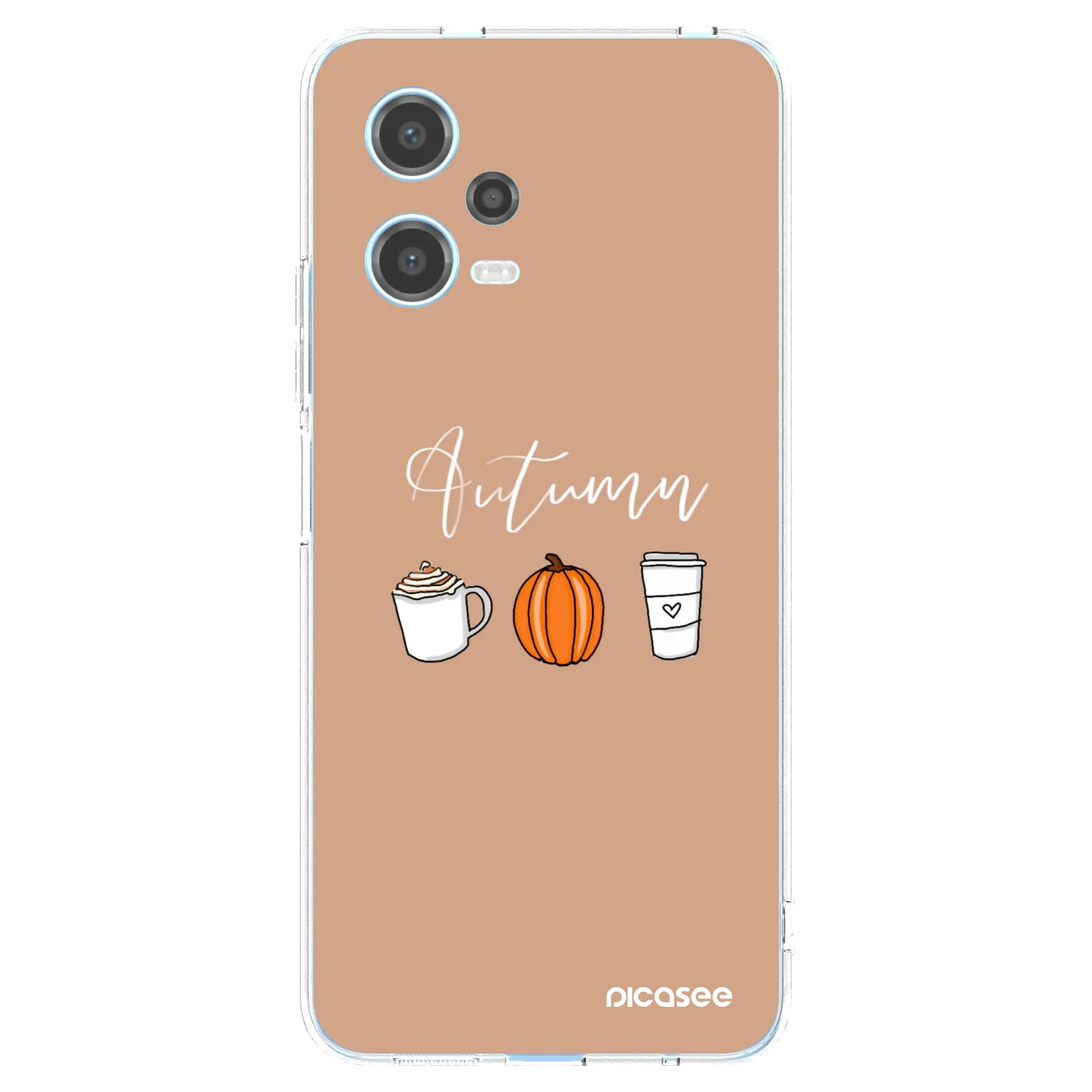 Picasee silikonski prozorni ovitek za Xiaomi Redmi Note 12 5G - Autumn