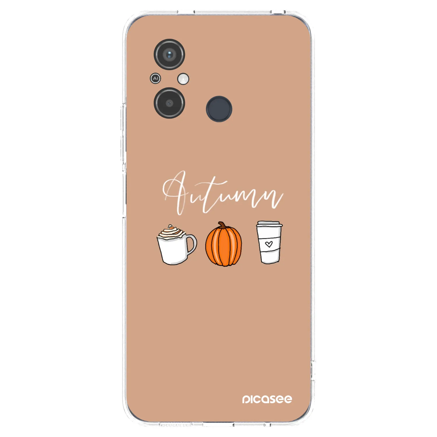 Picasee silikonski prozorni ovitek za Xiaomi Redmi 12C - Autumn