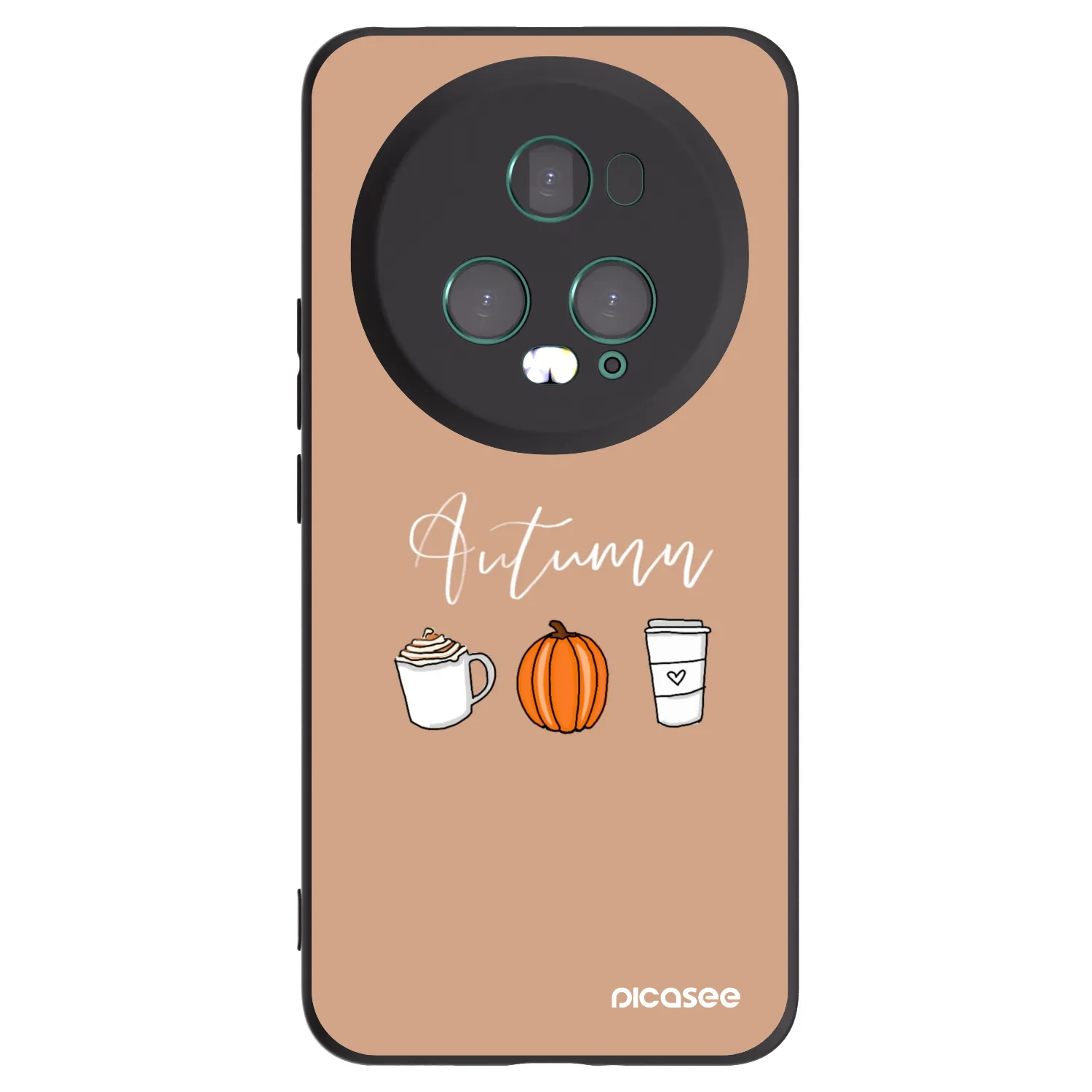 Picasee silikonski črni ovitek za Honor Magic5 Pro - Autumn
