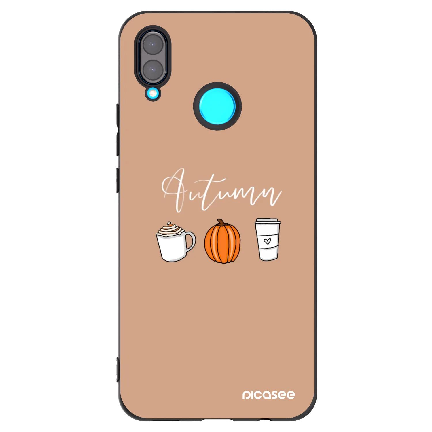 Picasee silikonski črni ovitek za Huawei Nova 3 - Autumn