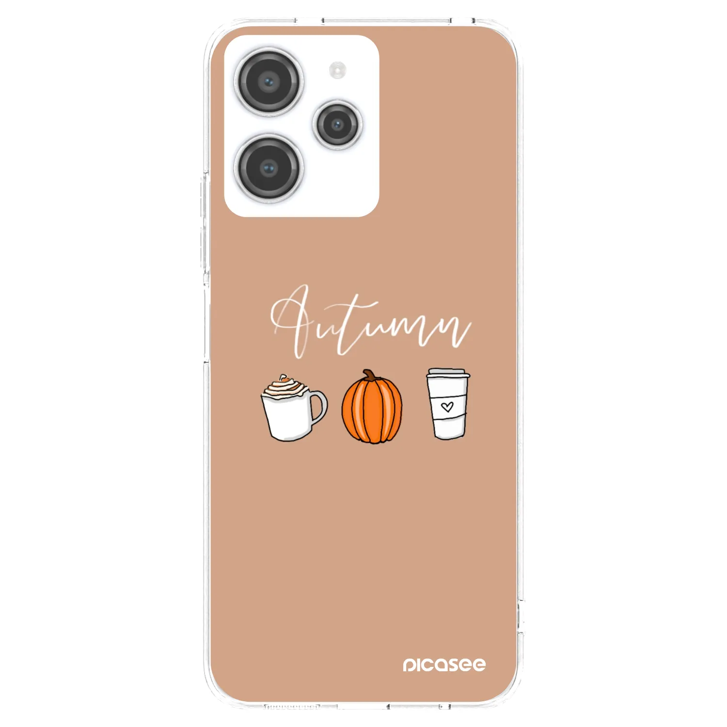Picasee silikonski prozorni ovitek za Xiaomi Redmi 12 4G - Autumn