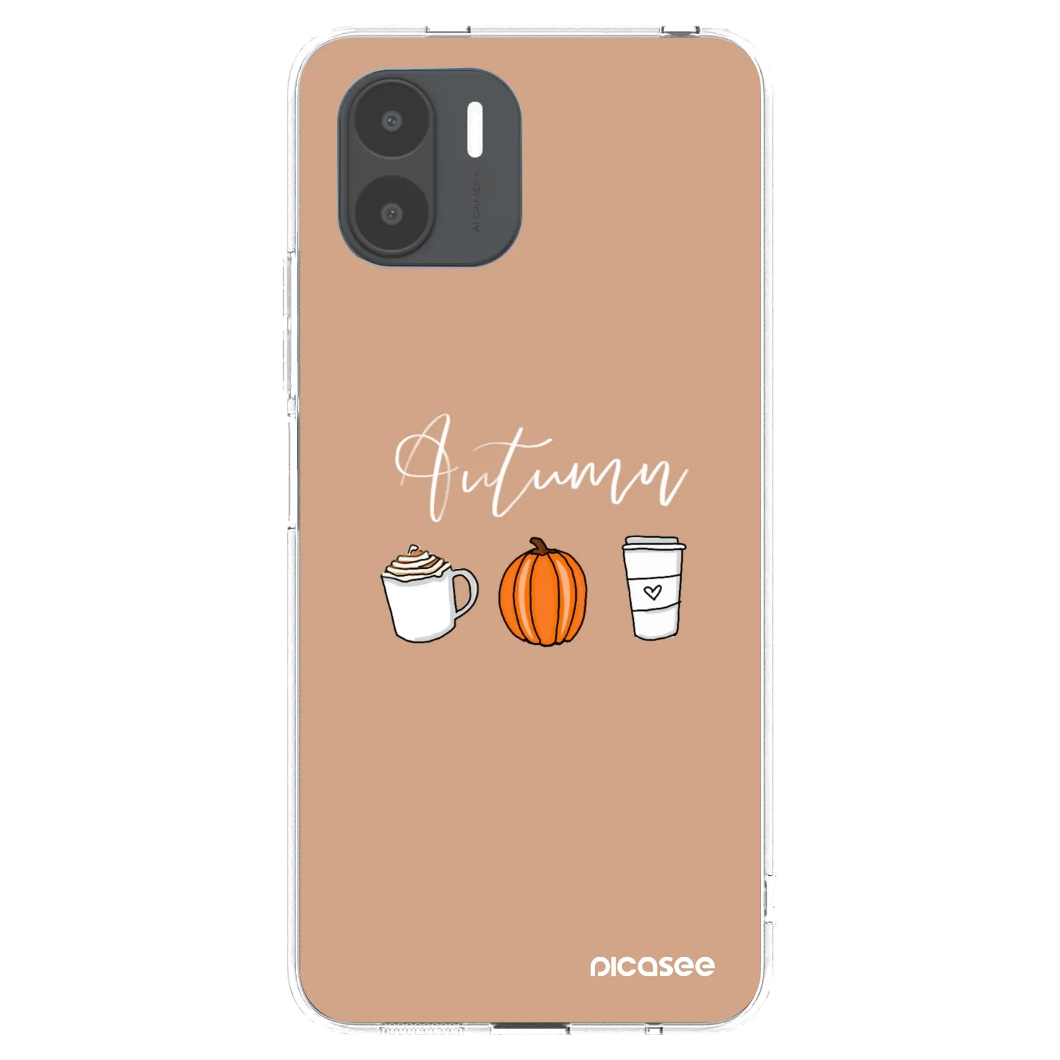 Picasee silikonski prozorni ovitek za Xiaomi Redmi A2 - Autumn