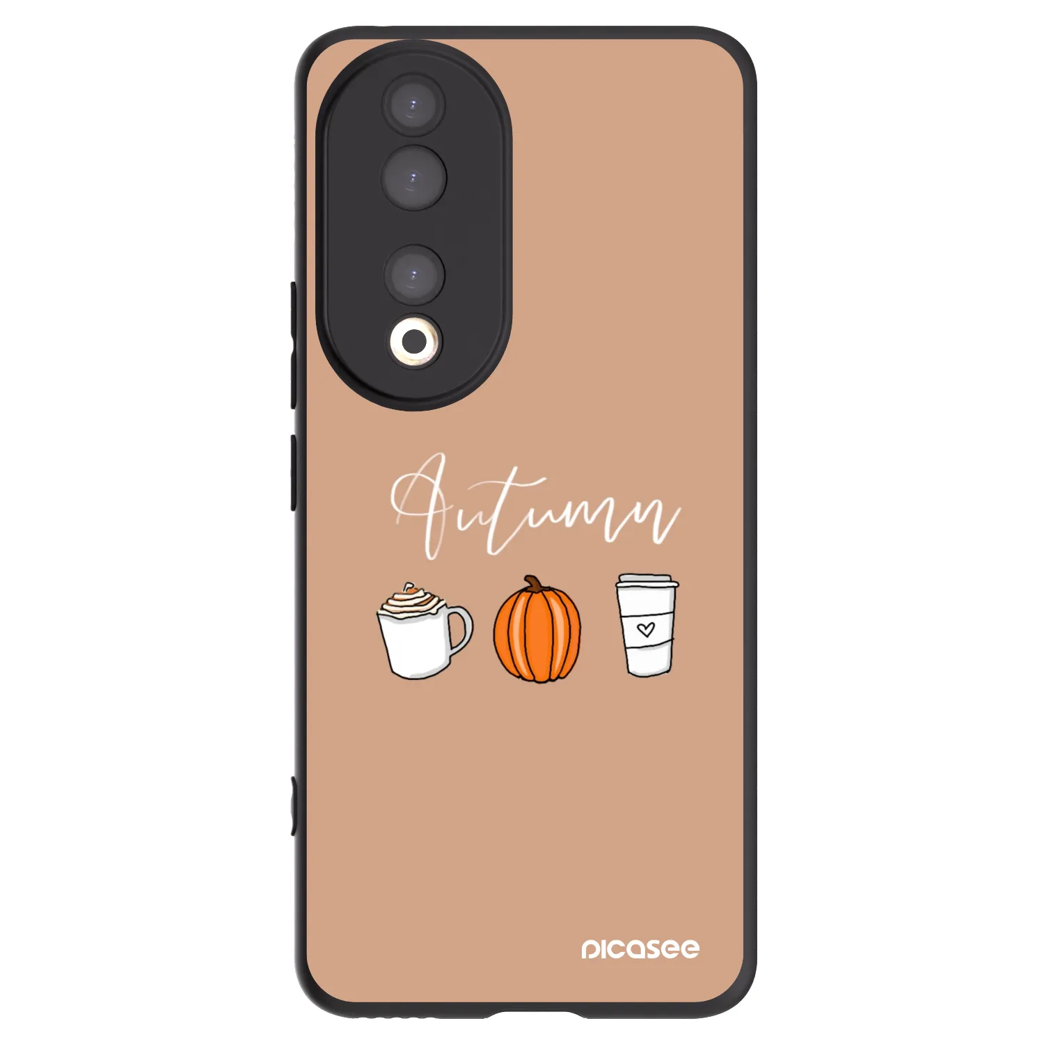 Picasee silikonski črni ovitek za Honor 90 5G - Autumn