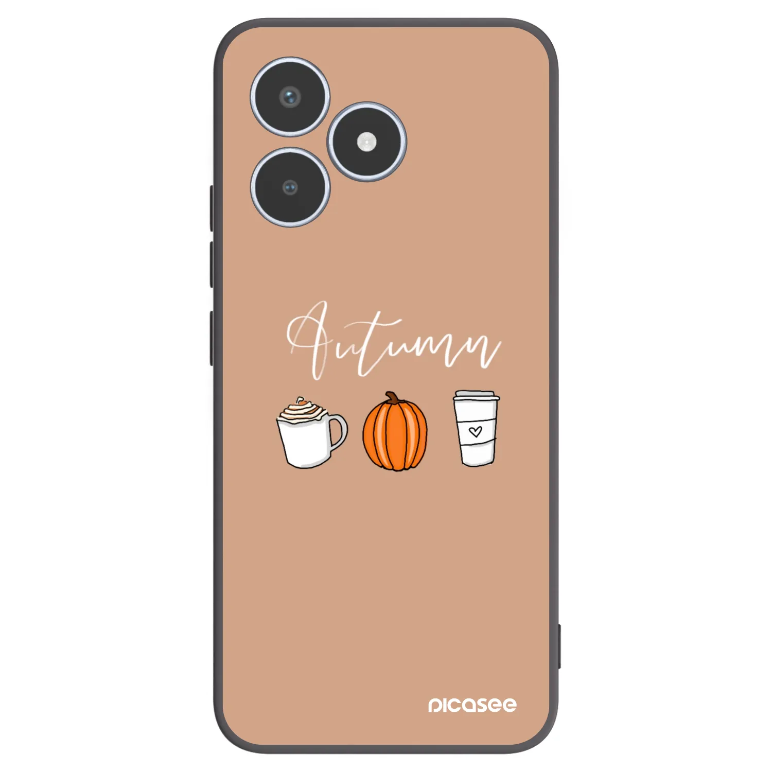 Picasee silikonski črni ovitek za Realme C53 - Autumn