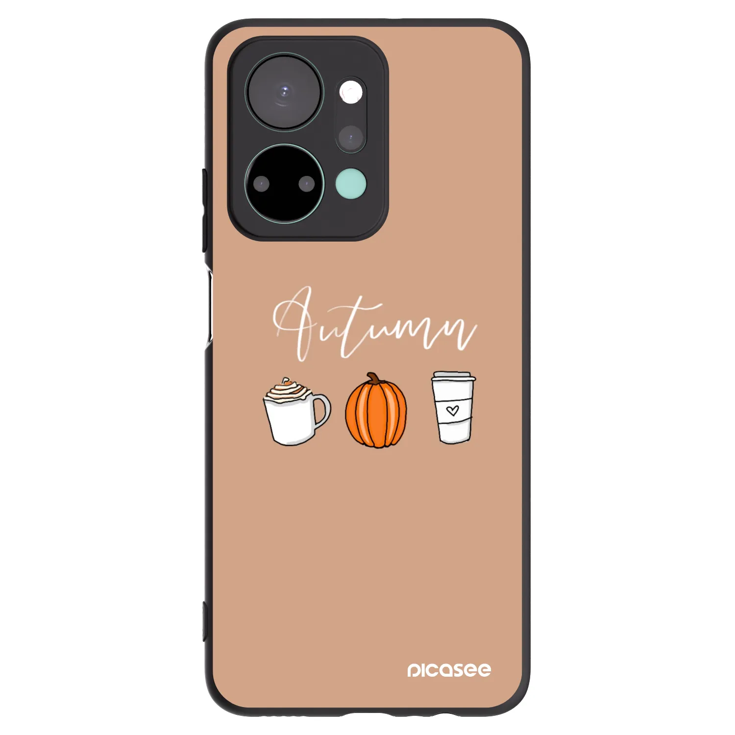 Picasee silikonski črni ovitek za Honor X7a - Autumn