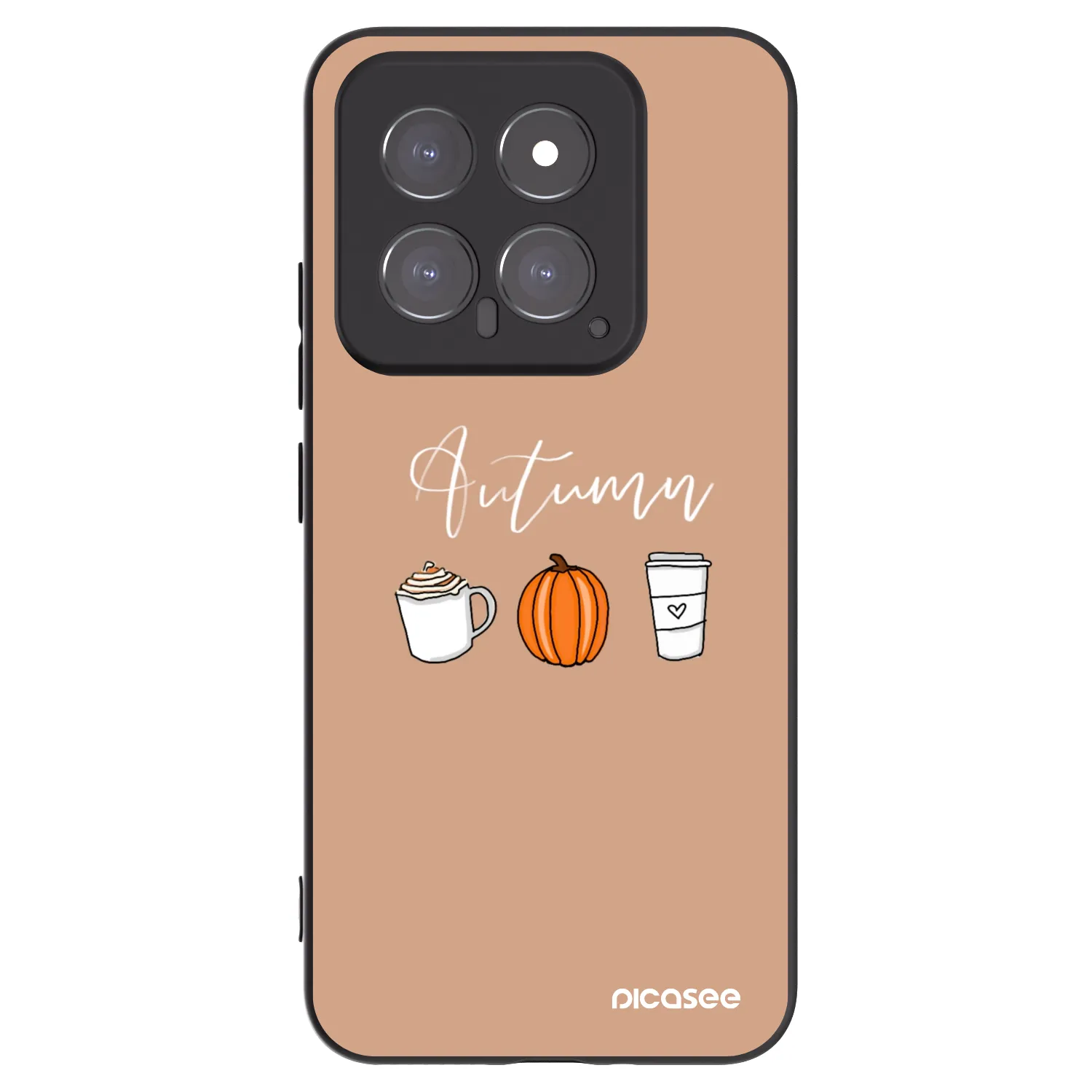 Picasee silikonski črni ovitek za Xiaomi 14 - Autumn