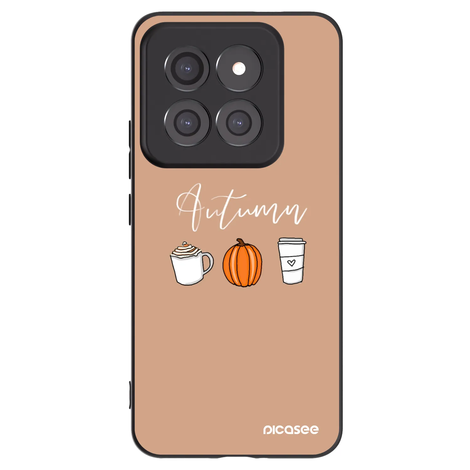 Picasee silikonski črni ovitek za Xiaomi 14 Pro - Autumn