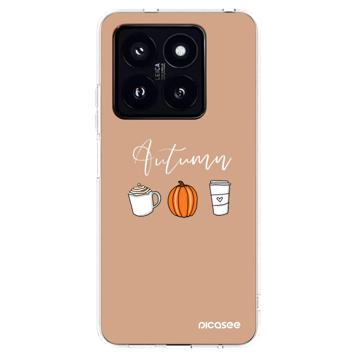 Picasee silikonski prozorni ovitek za Xiaomi 14 Pro - Autumn
