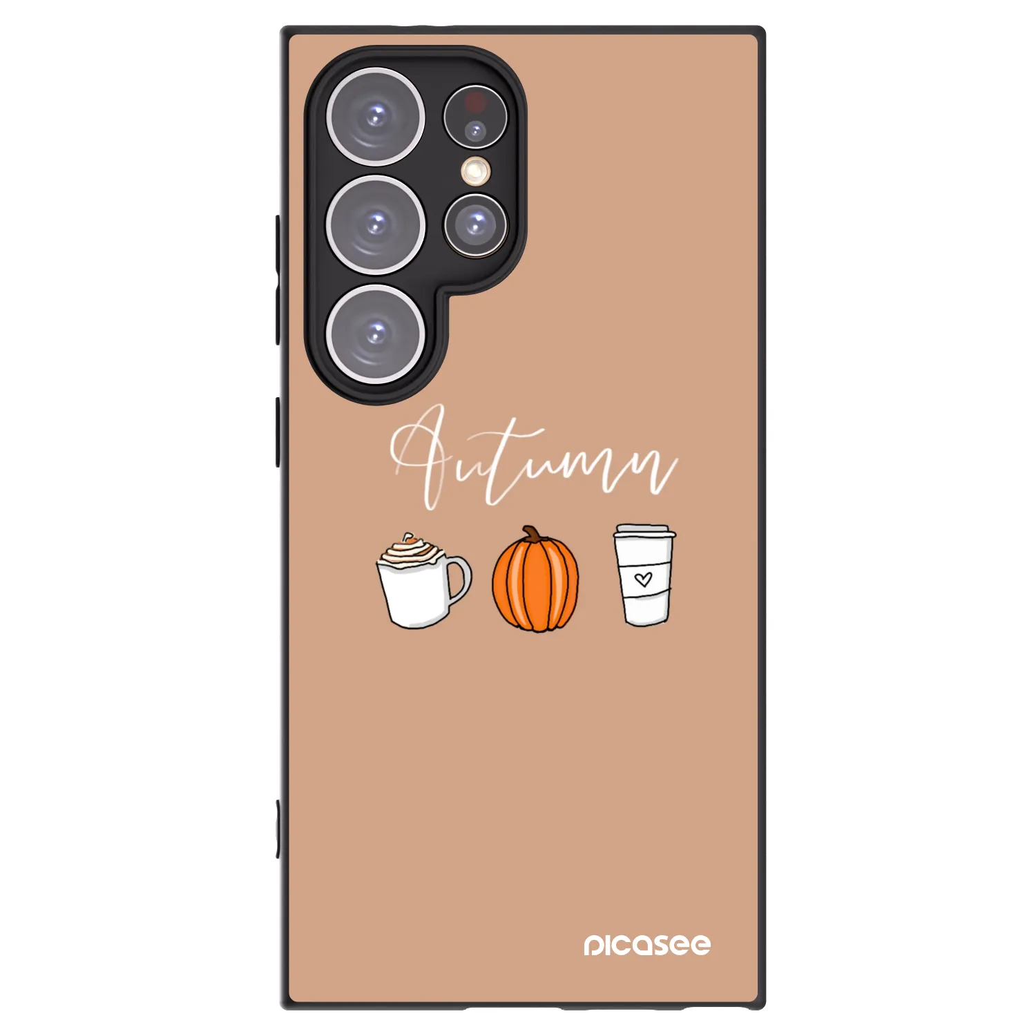 Picasee silikonski črni ovitek za Samsung Galaxy S24 Ultra S928B 5G - Autumn
