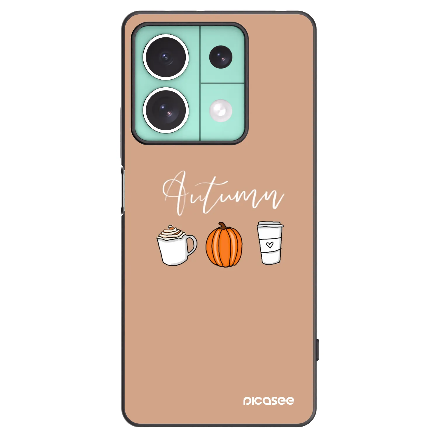 Picasee silikonski črni ovitek za Xiaomi Redmi Note 13 5G - Autumn