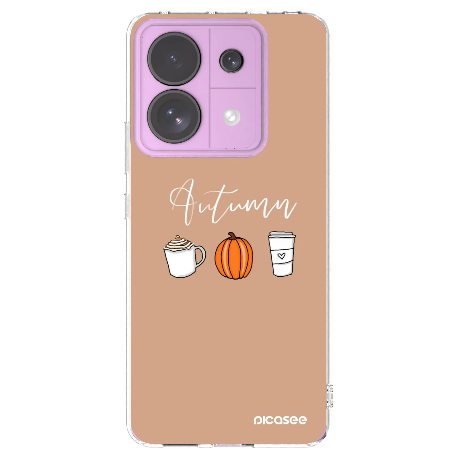 Picasee silikonski prozorni ovitek za Xiaomi Redmi Note 13 Pro 5G - Autumn