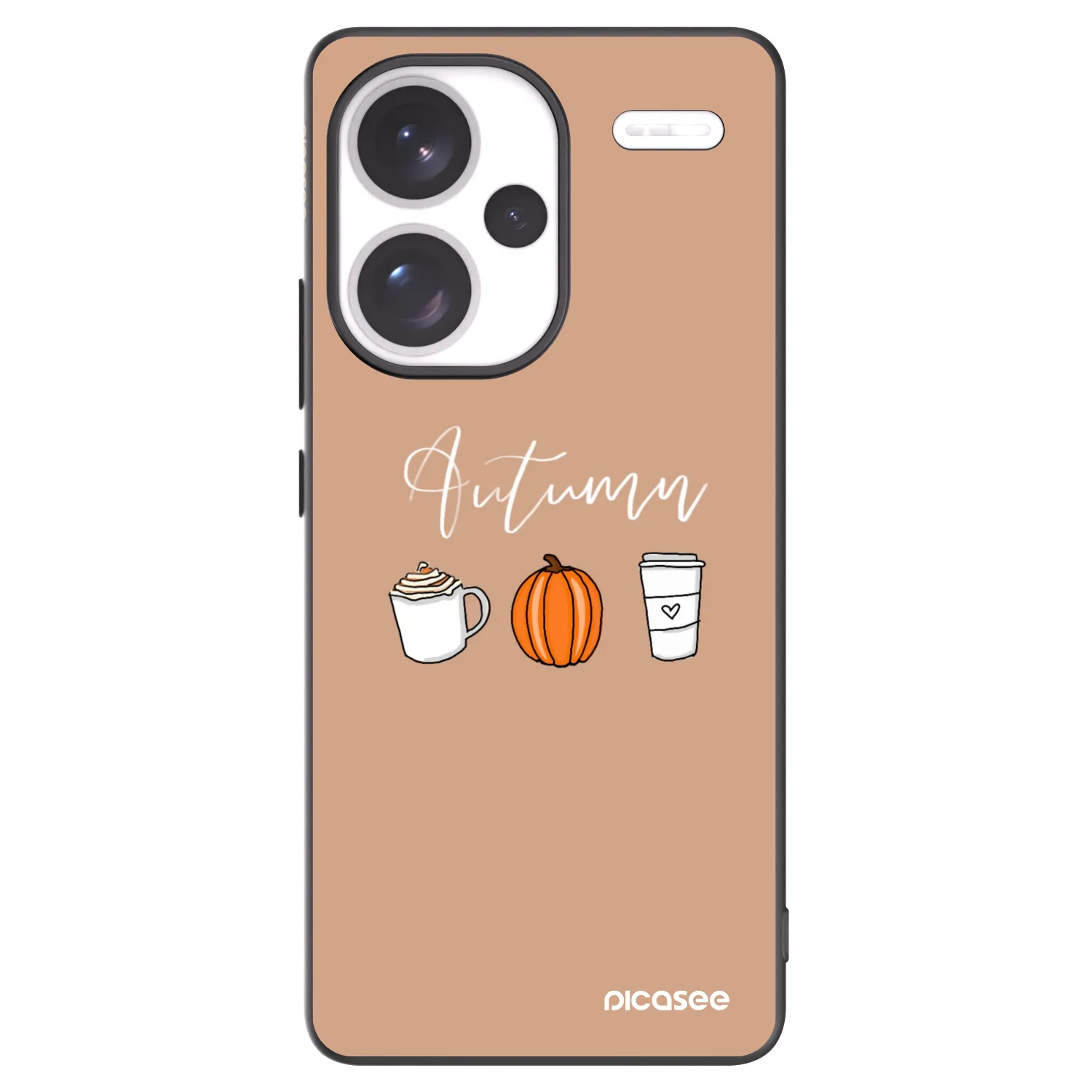 Picasee silikonski črni ovitek za Xiaomi Redmi Note 13 Pro+ 5G - Autumn
