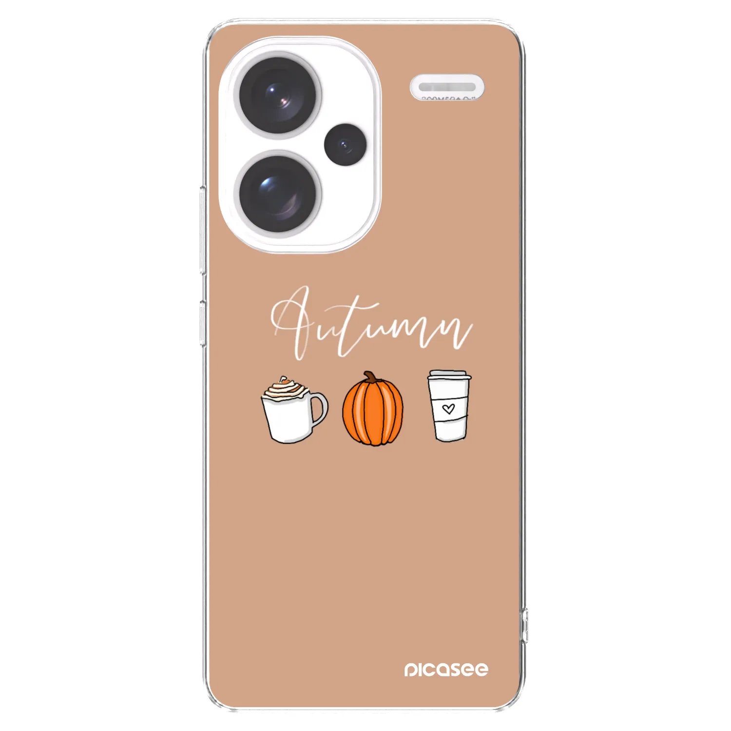 Picasee silikonski prozorni ovitek za Xiaomi Redmi Note 13 Pro+ 5G - Autumn