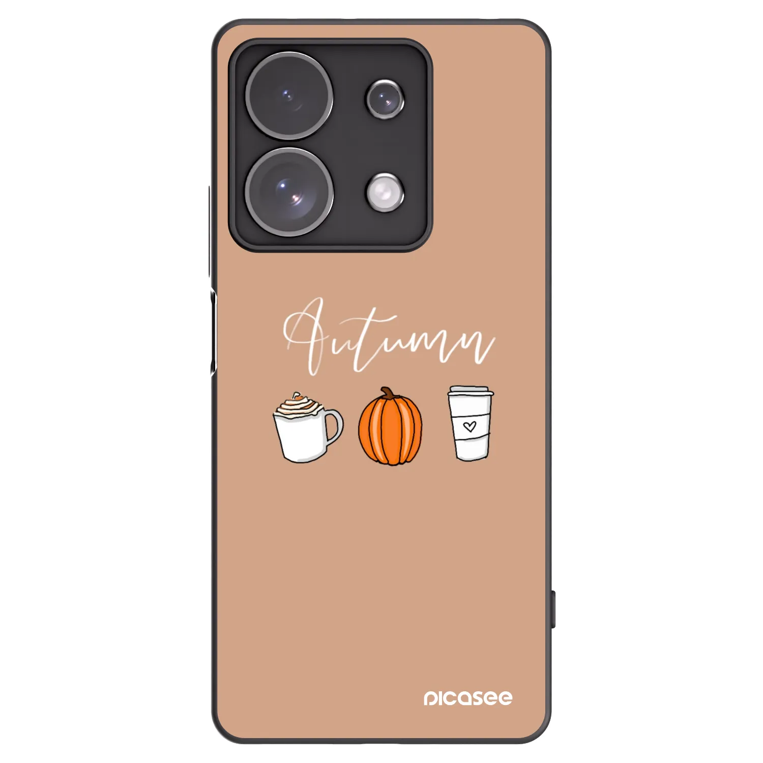 Picasee silikonski črni ovitek za Xiaomi Redmi Note 13 Pro 4G - Autumn