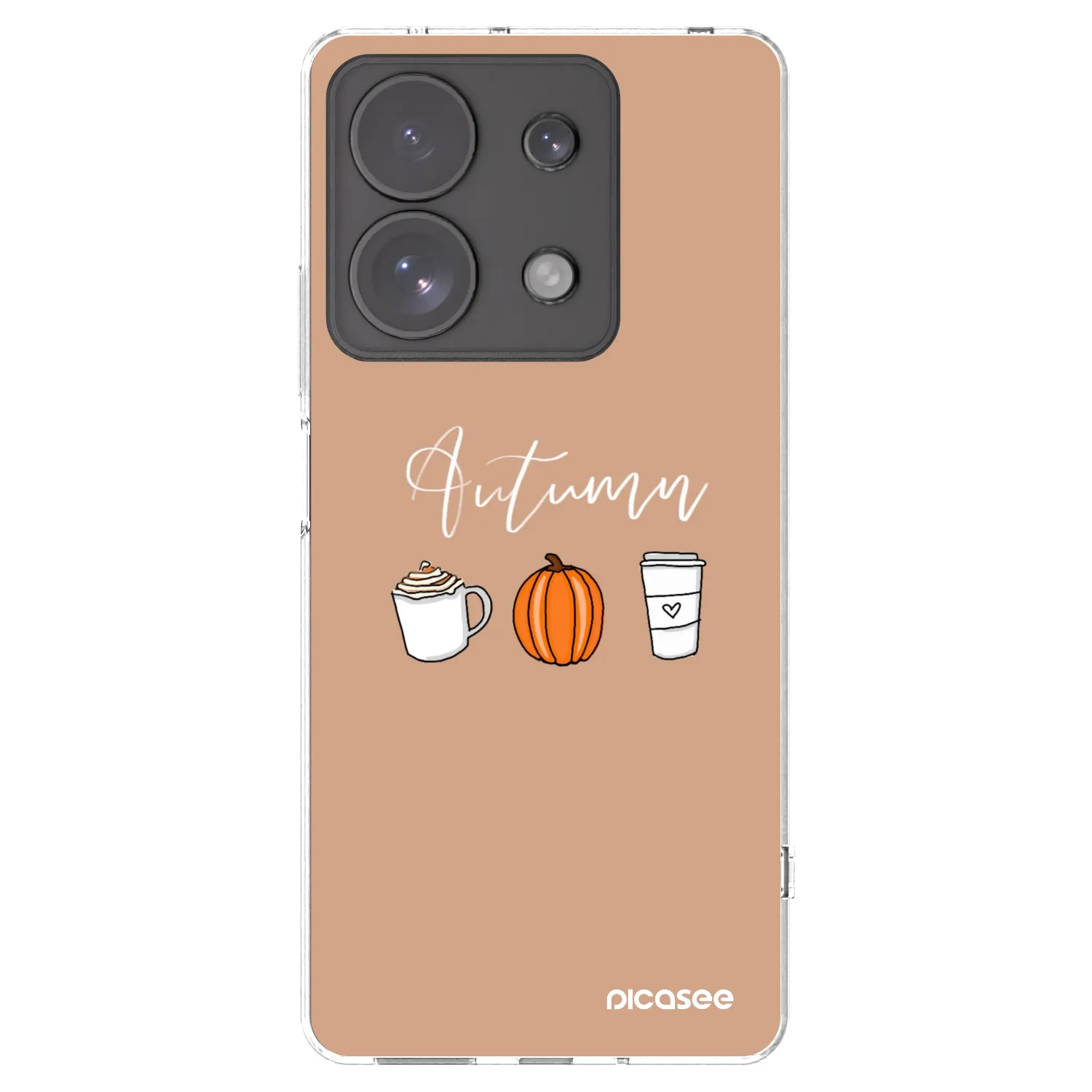 Picasee silikonski prozorni ovitek za Xiaomi Redmi Note 13 Pro 4G - Autumn