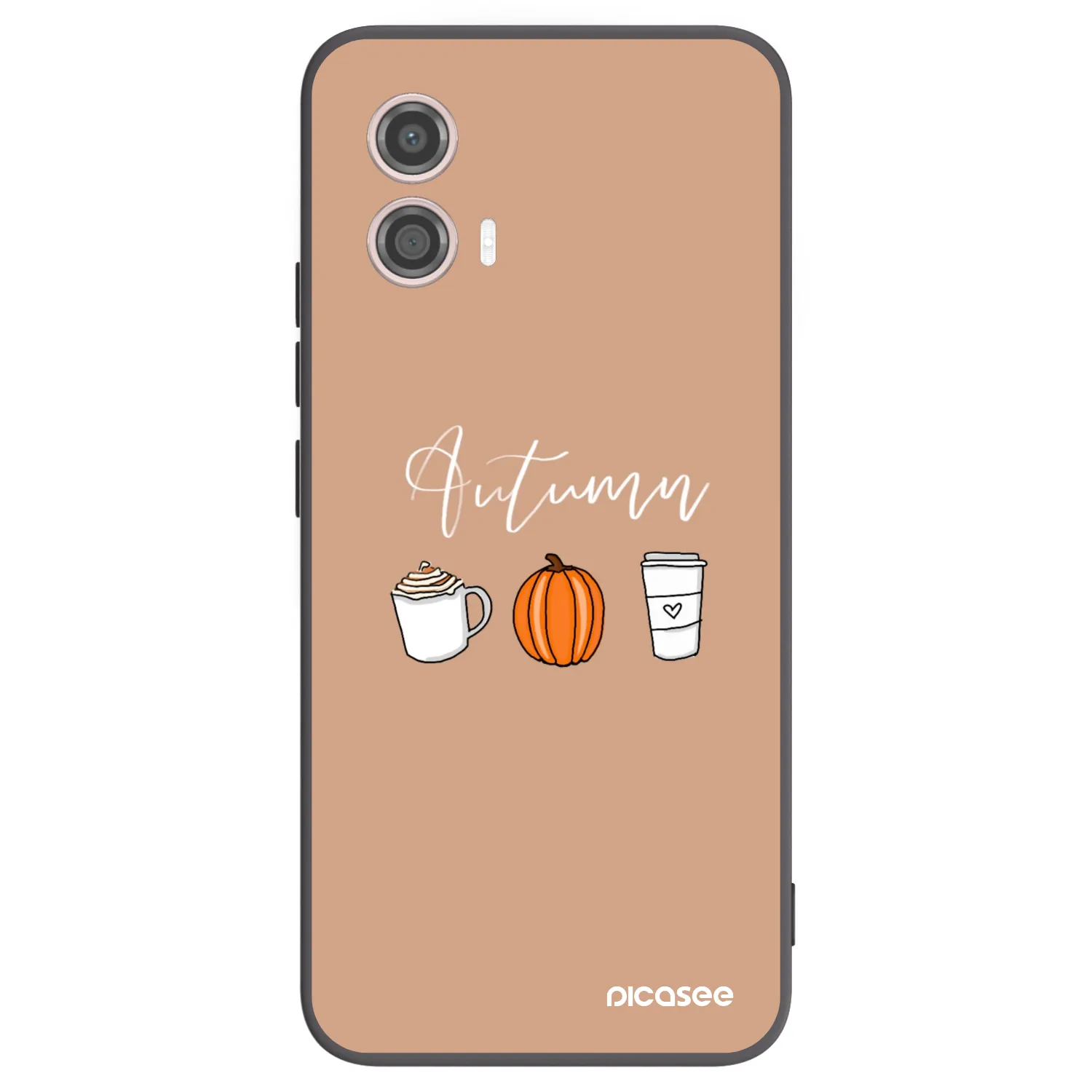Picasee silikonski črni ovitek za Motorola Moto G53 5G - Autumn