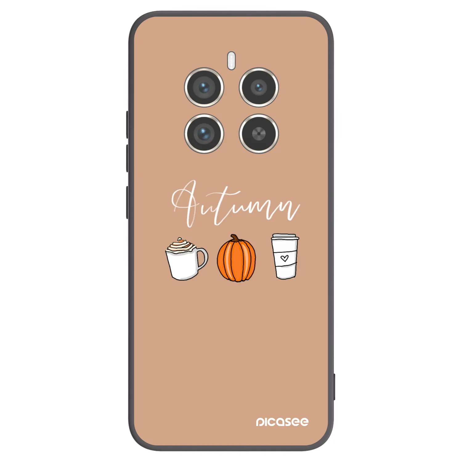Picasee silikonski črni ovitek za Realme 12 Pro 5G - Autumn