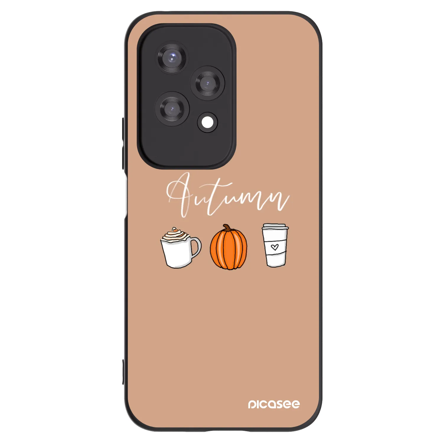 Picasee silikonski črni ovitek za Honor 200 Lite - Autumn