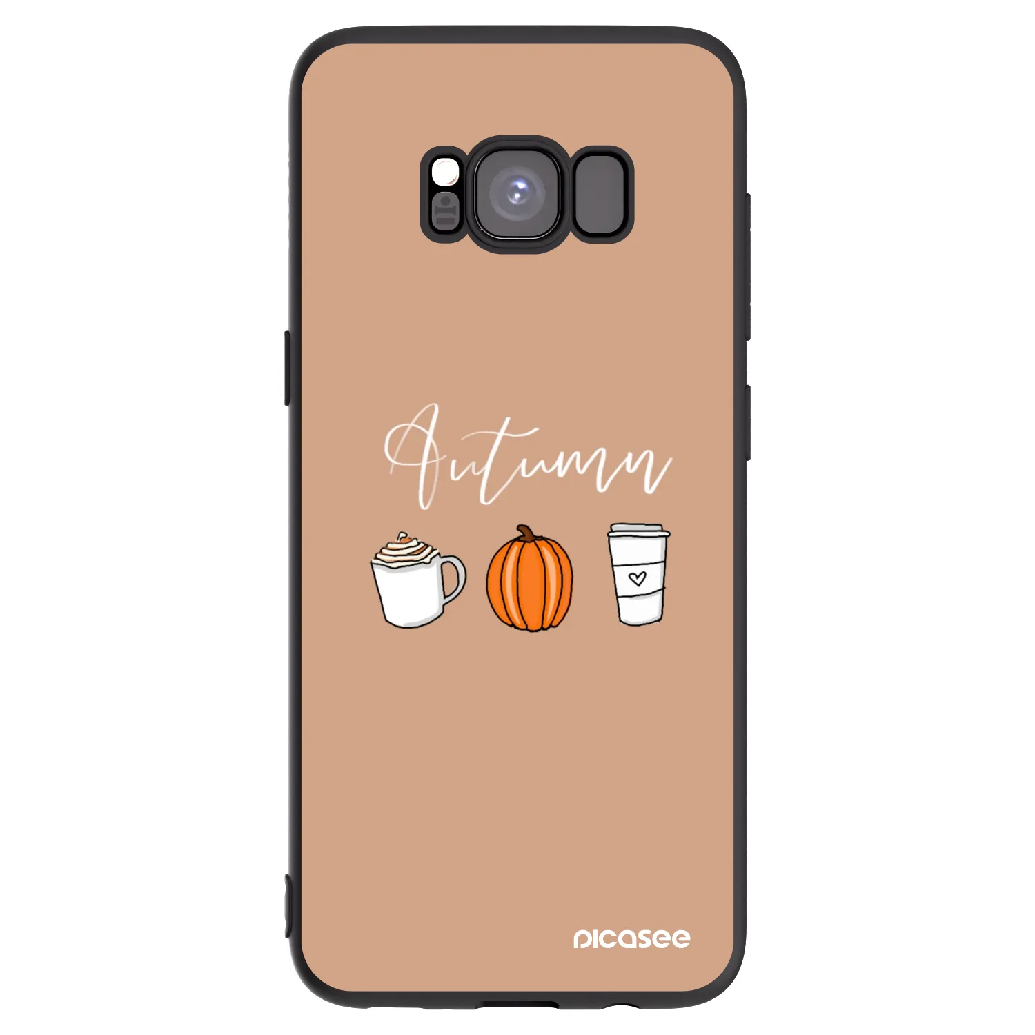 Picasee silikonski črni ovitek za Samsung Galaxy S8 G950F - Autumn