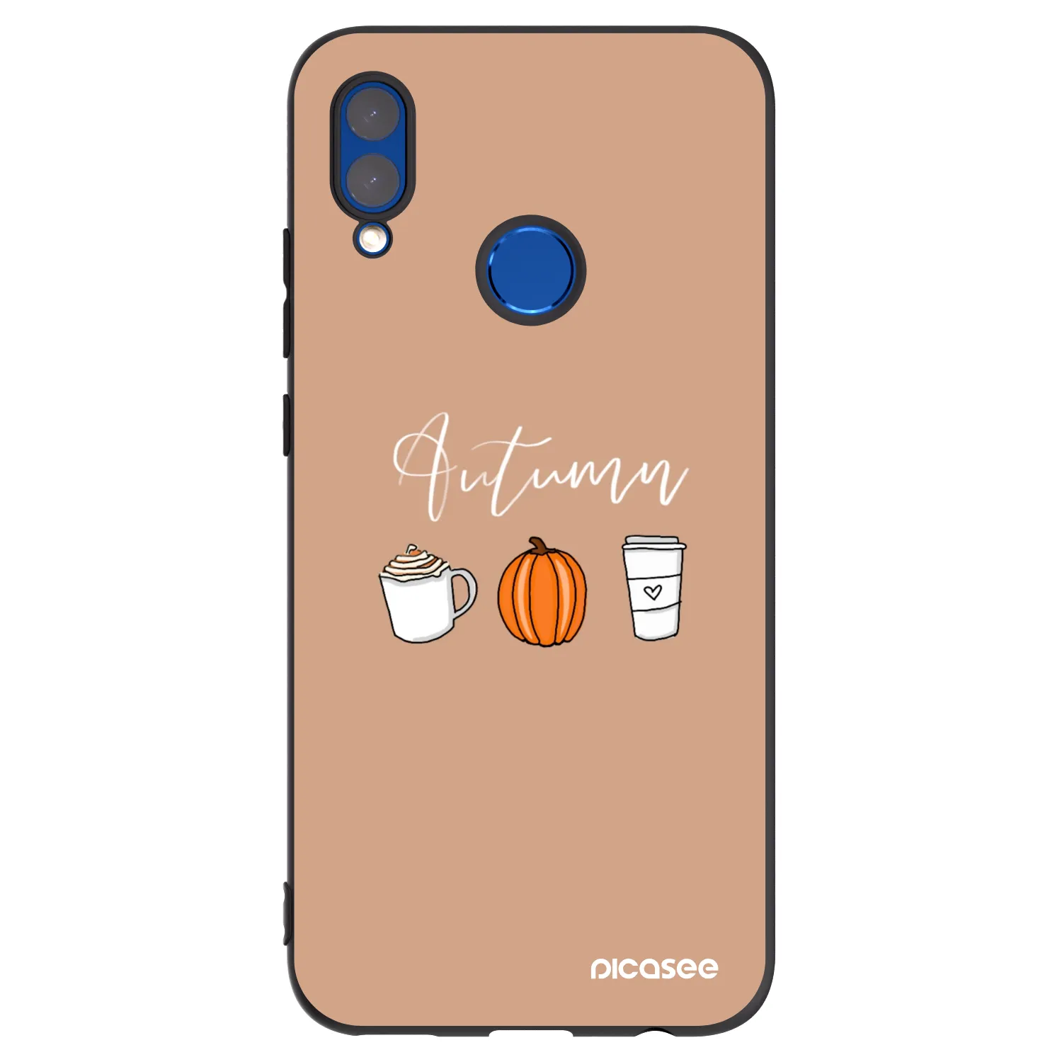 Picasee silikonski črni ovitek za Huawei P Smart 2019 - Autumn