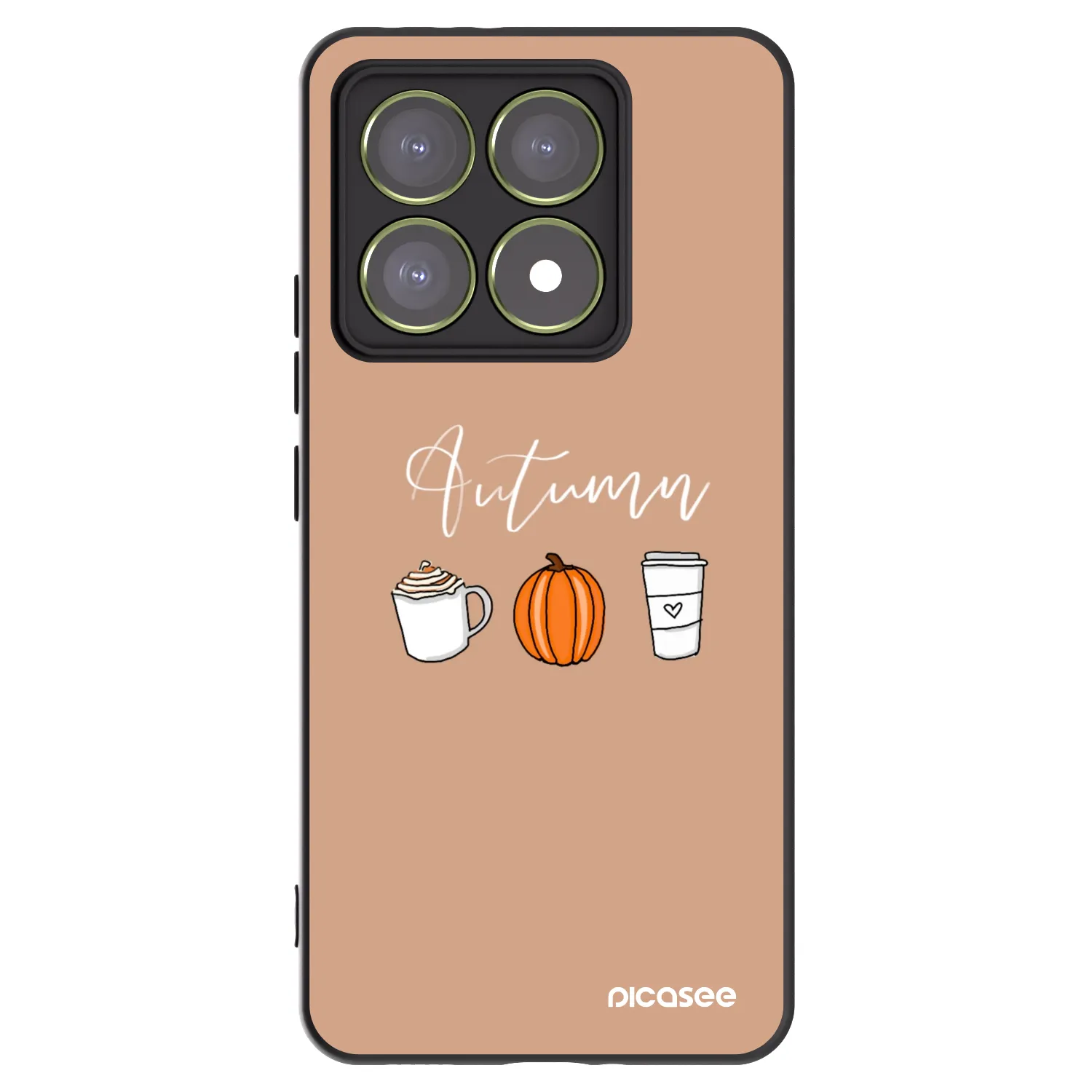 Picasee silikonski črni ovitek za Xiaomi 14T - Autumn