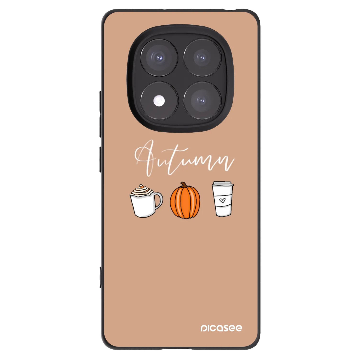 Picasee silikonski črni ovitek za Xiaomi Redmi Note 14 Pro+ 5G - Autumn