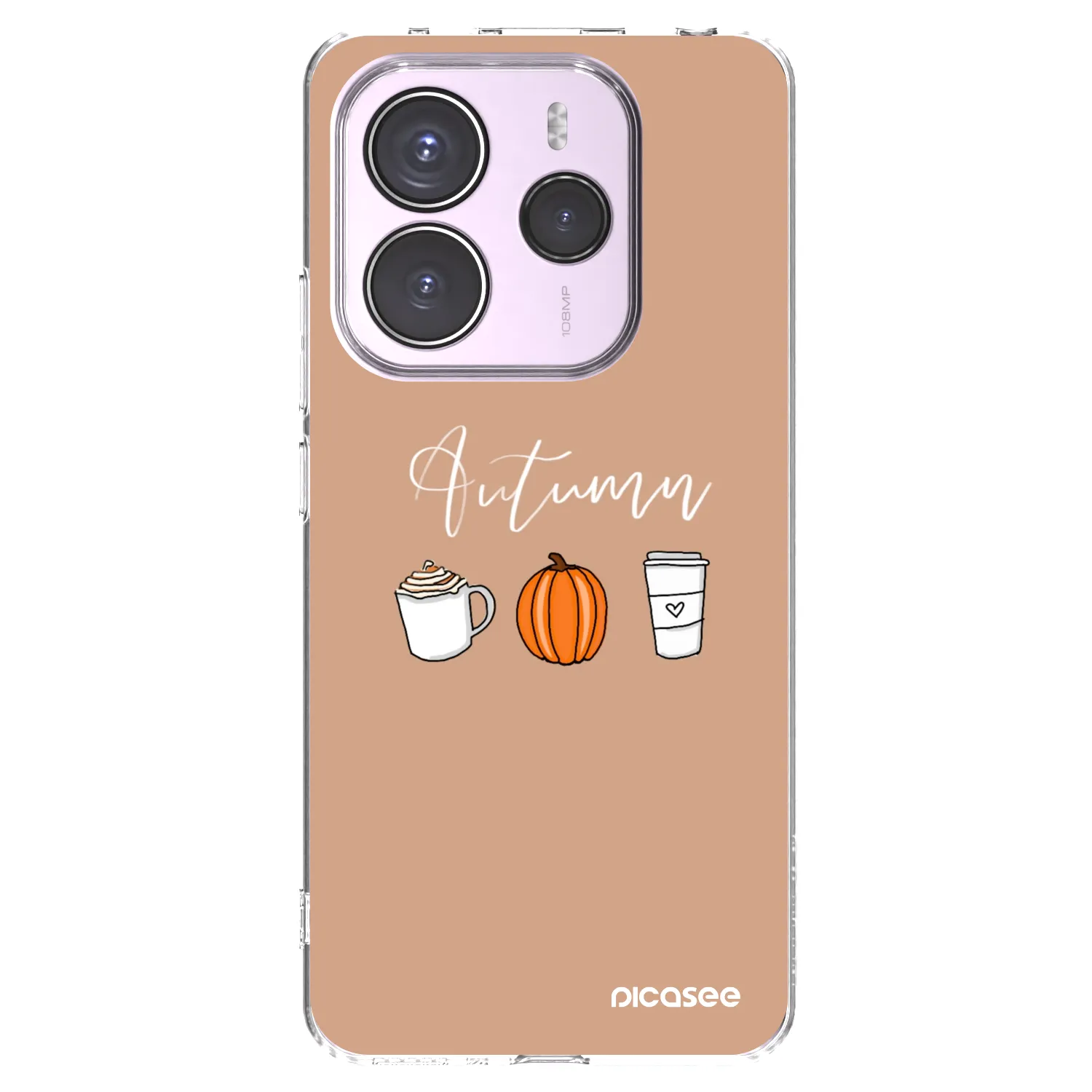 Picasee silikonski prozorni ovitek za Xiaomi Redmi Note 14 5G - Autumn