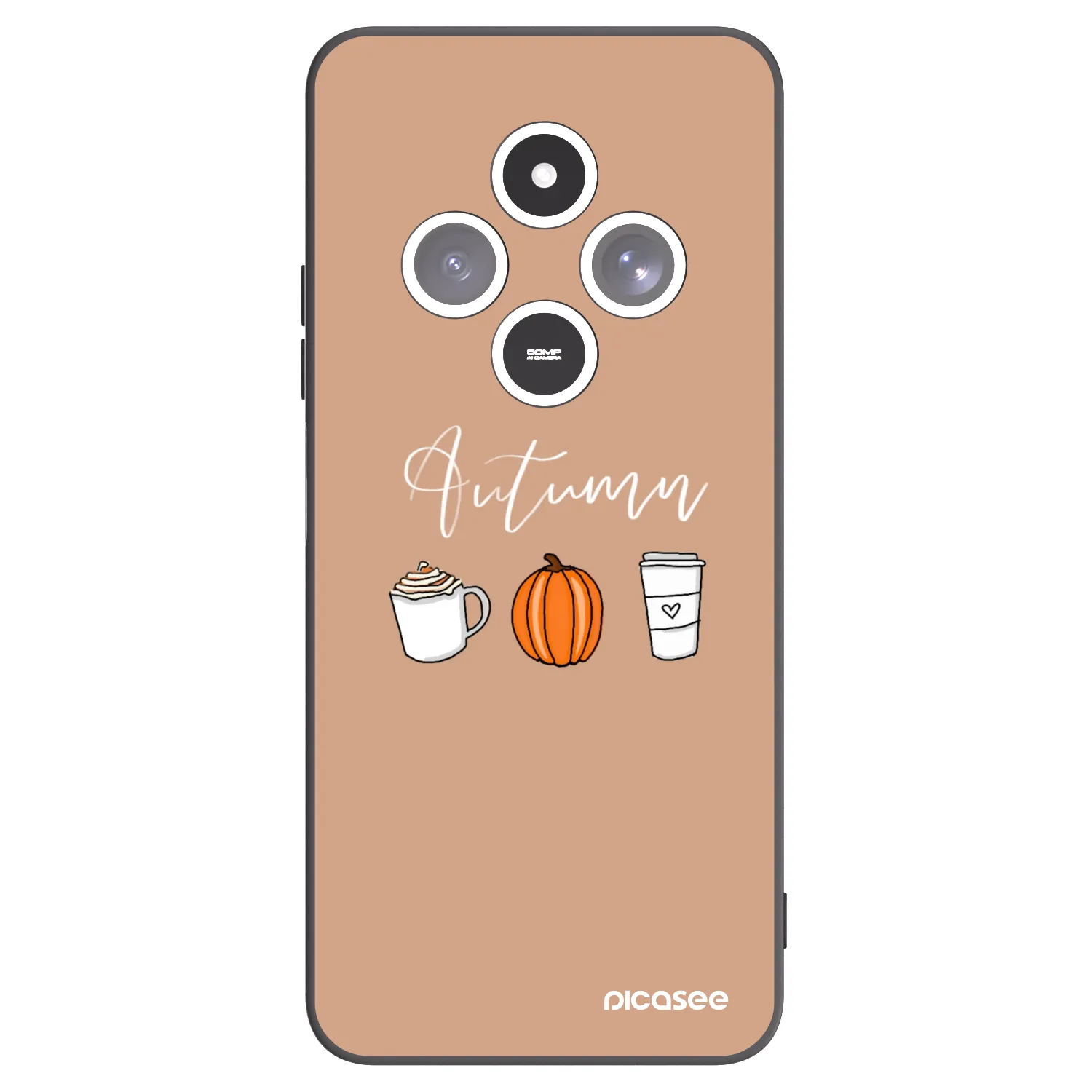 Picasee silikonski črni ovitek za Xiaomi Redmi 14C - Autumn