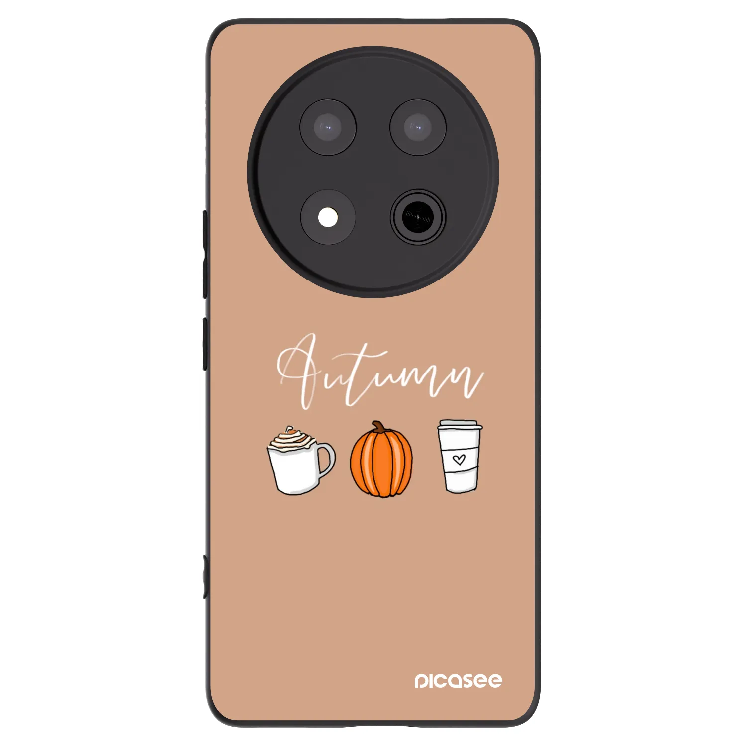 Picasee silikonski črni ovitek za Honor Magic7 Lite 5G - Autumn