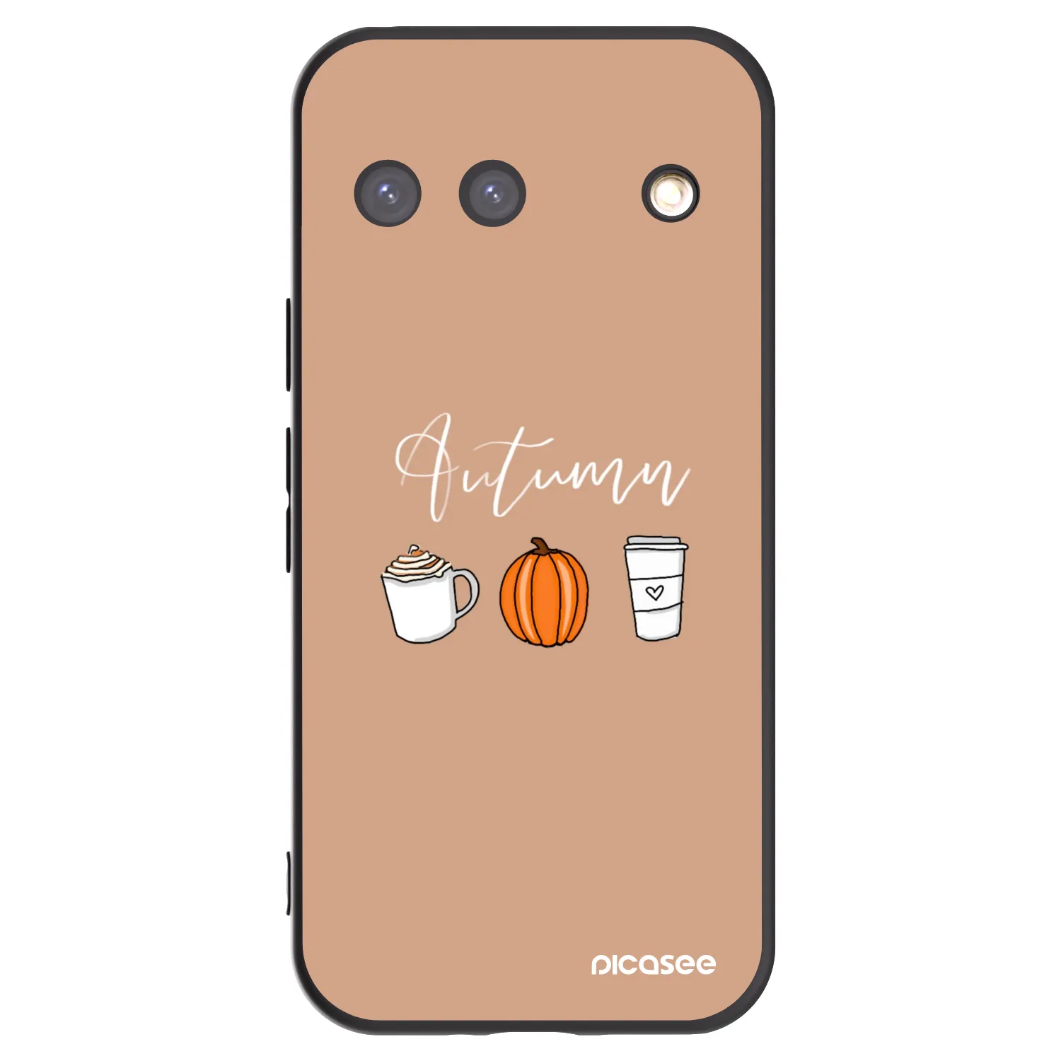 Picasee silikonski črni ovitek za Google Pixel 9 - Autumn