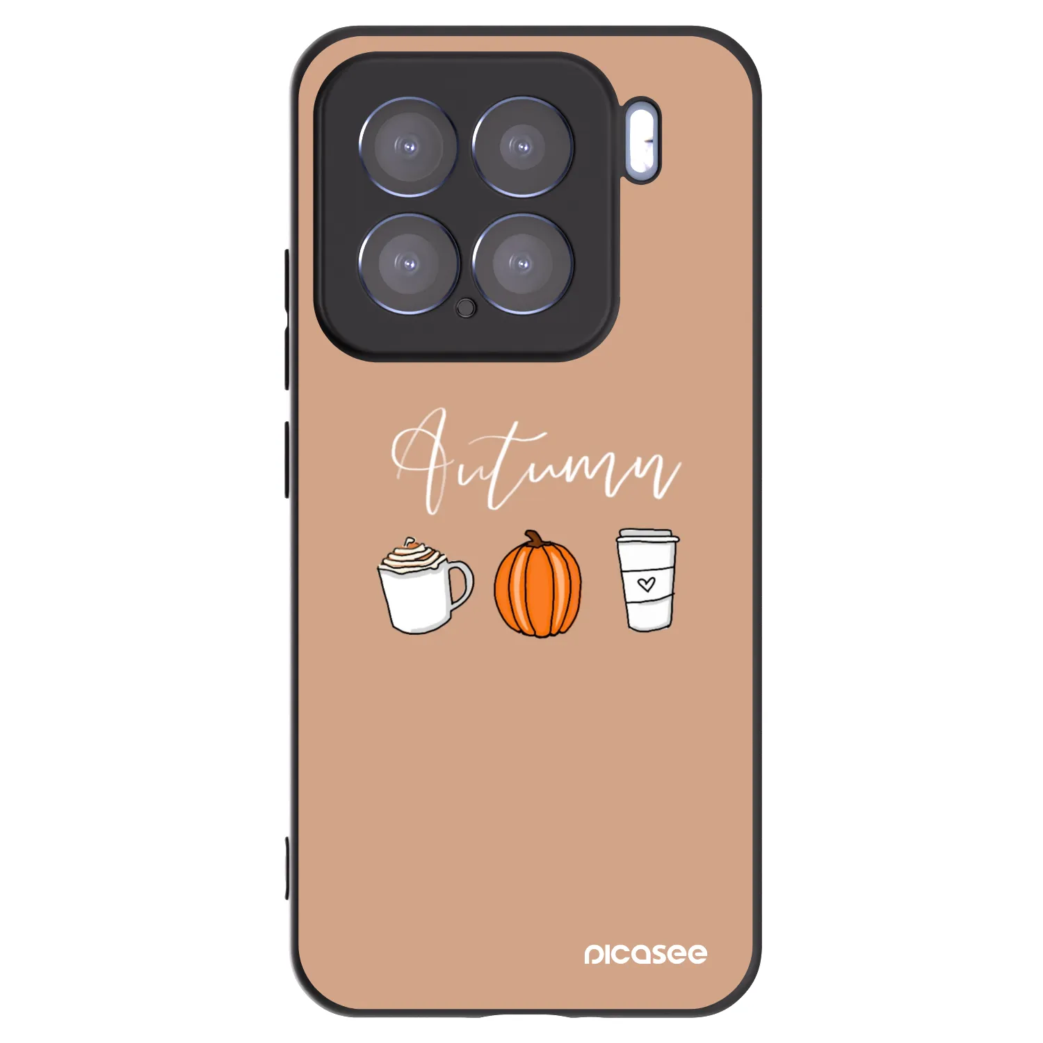 Picasee silikonski črni ovitek za Xiaomi 15 - Autumn
