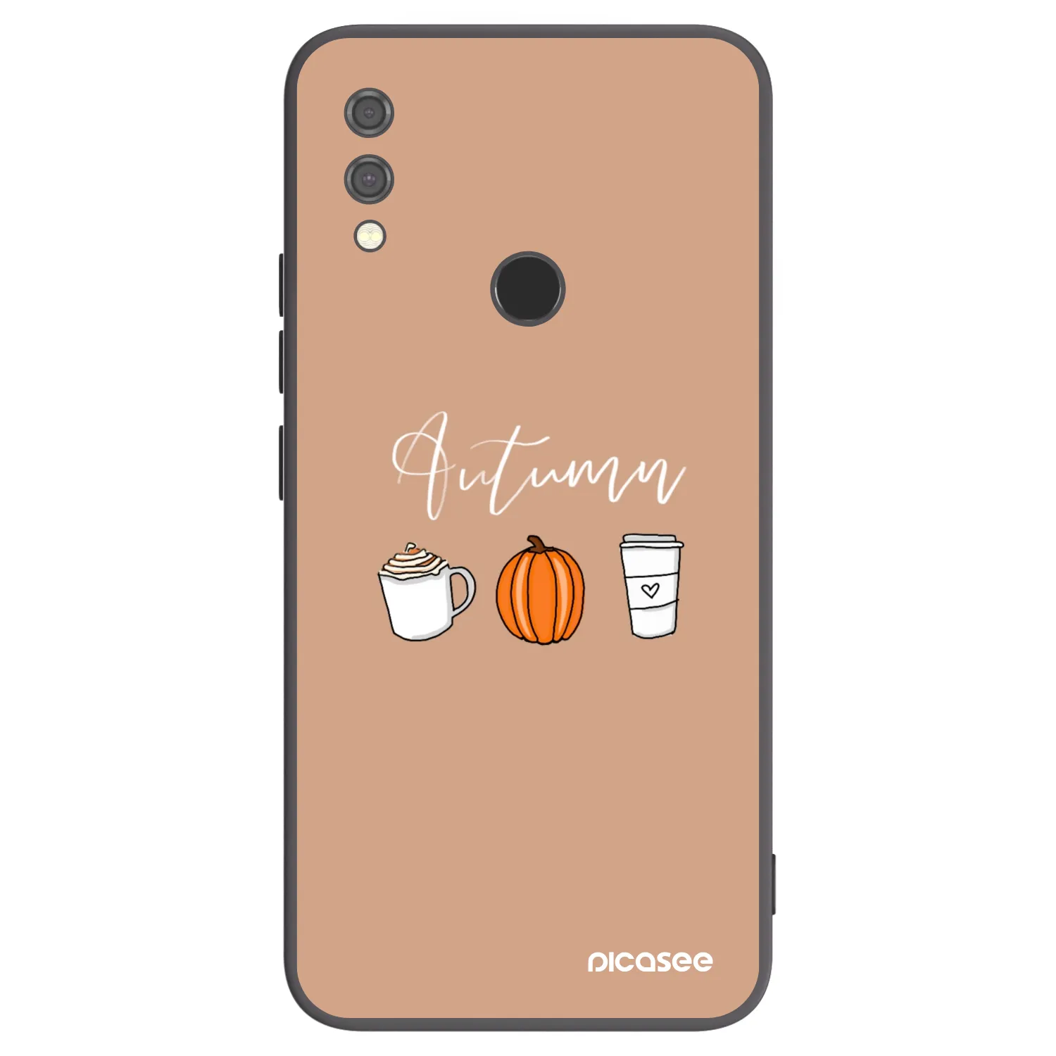Picasee silikonski črni ovitek za Xiaomi Redmi Note 7 - Autumn