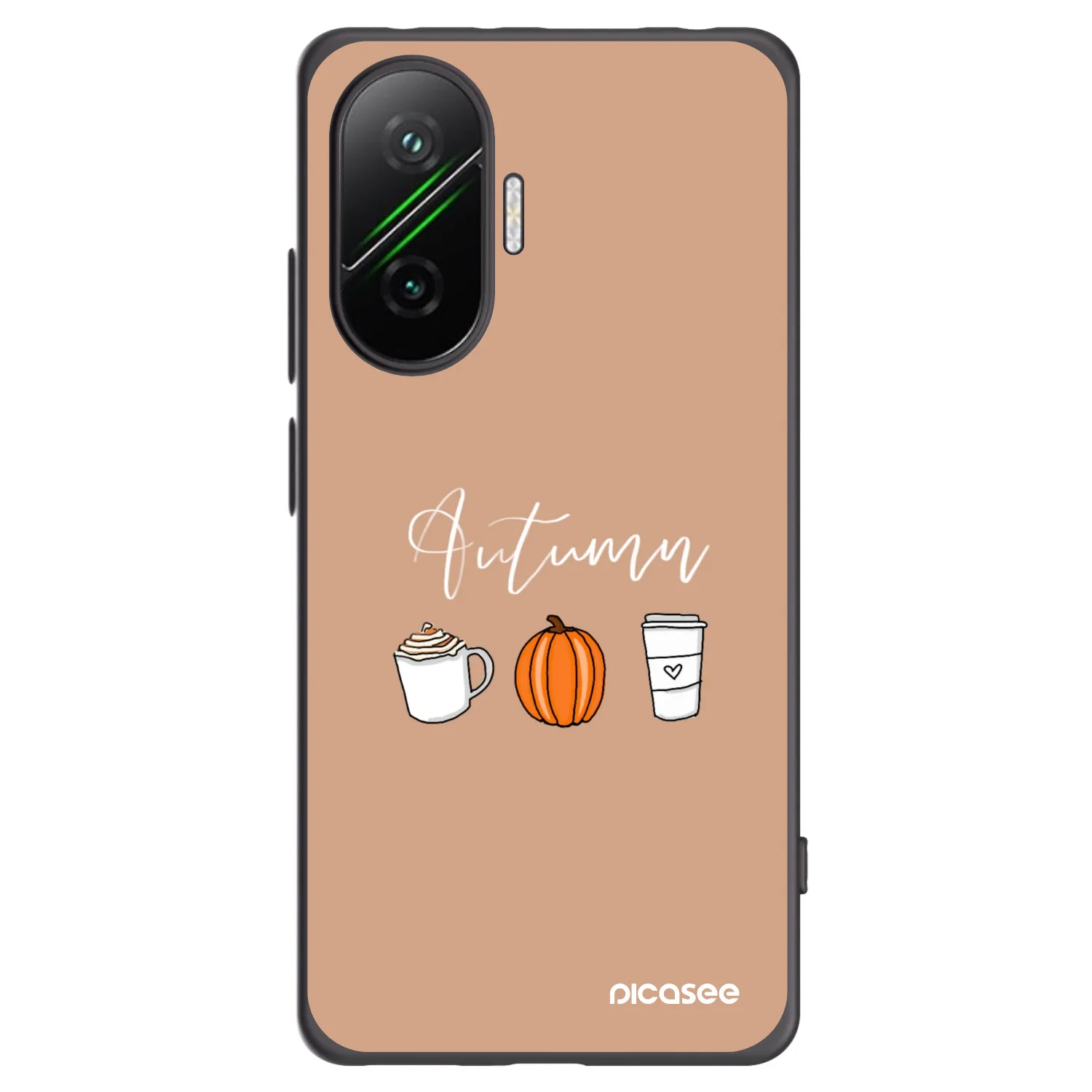 Picasee silikonski črni ovitek za Xiaomi Poco F7 5G - Autumn