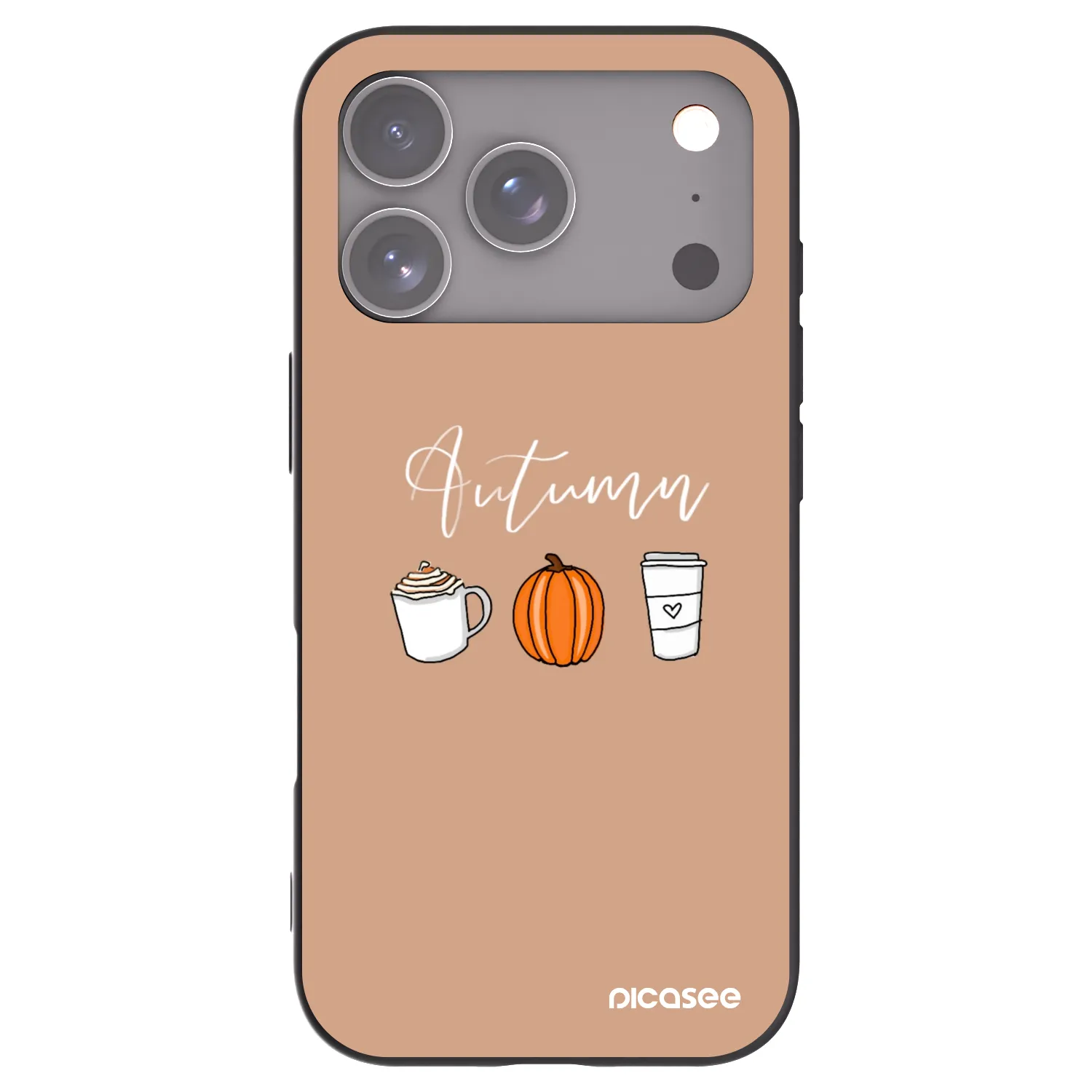 Picasee silikonski črni ovitek za Apple iPhone 17 Pro - Autumn