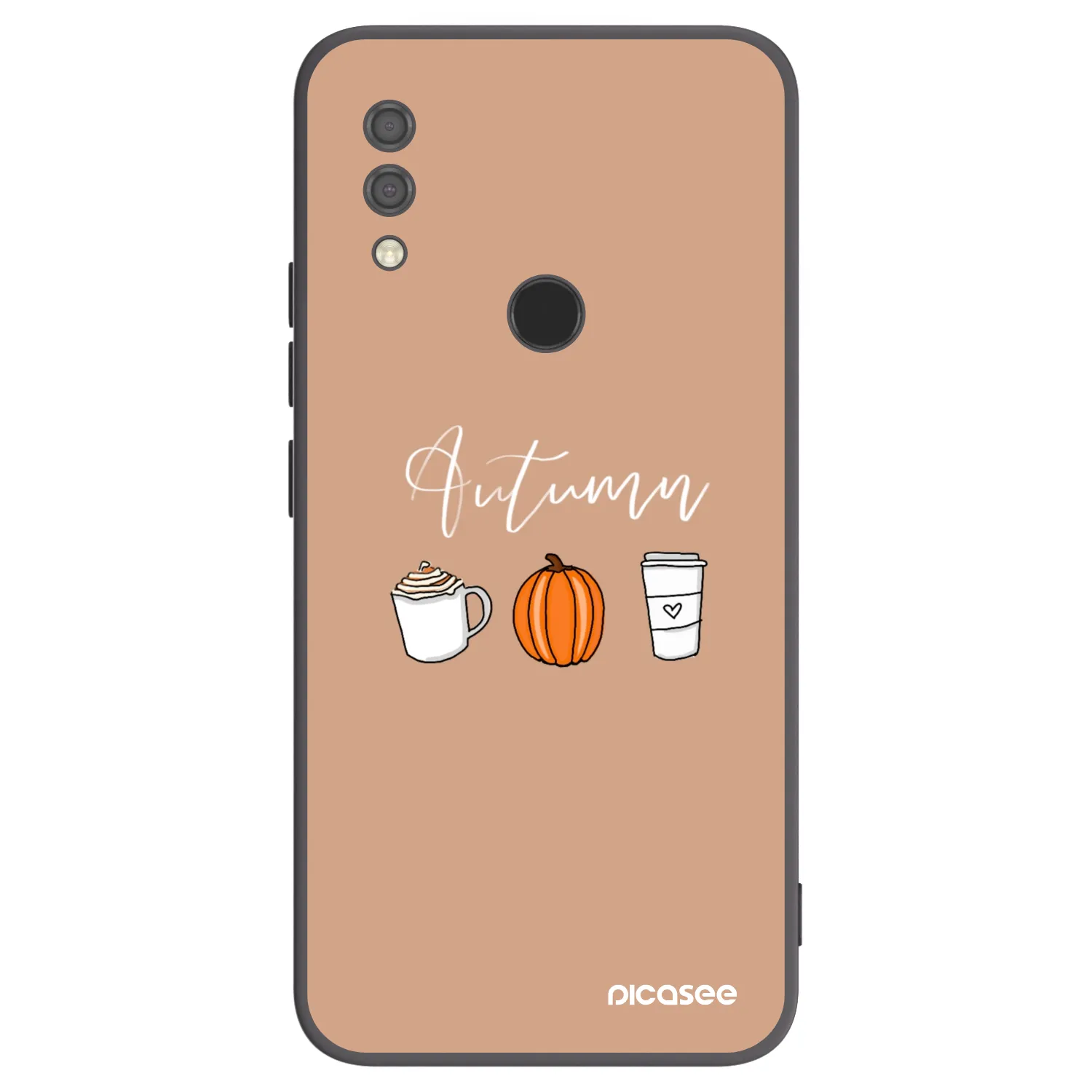 Picasee silikonski črni ovitek za Xiaomi Redmi 7 - Autumn