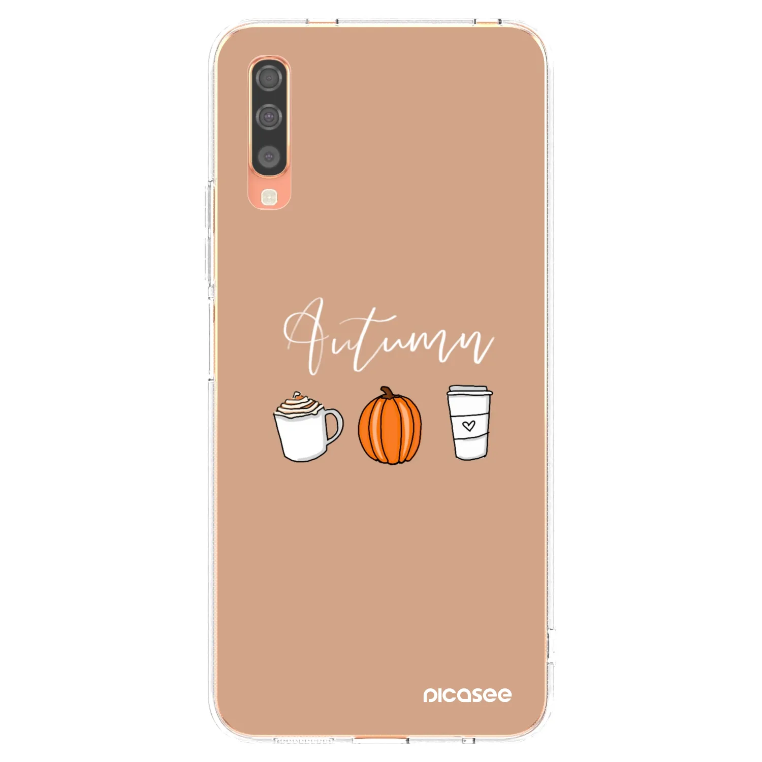 Picasee silikonski prozorni ovitek za Samsung Galaxy A70 A705F - Autumn