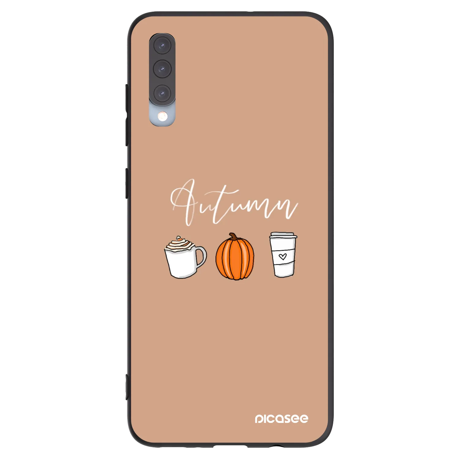 Picasee silikonski črni ovitek za Samsung Galaxy A70 A705F - Autumn