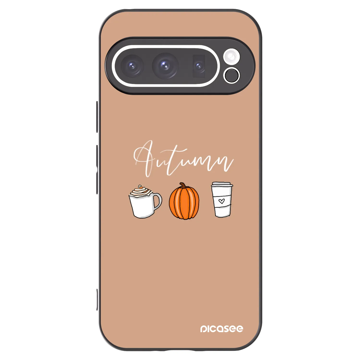 Picasee silikonski črni ovitek za Google Pixel 9 Pro XL - Autumn