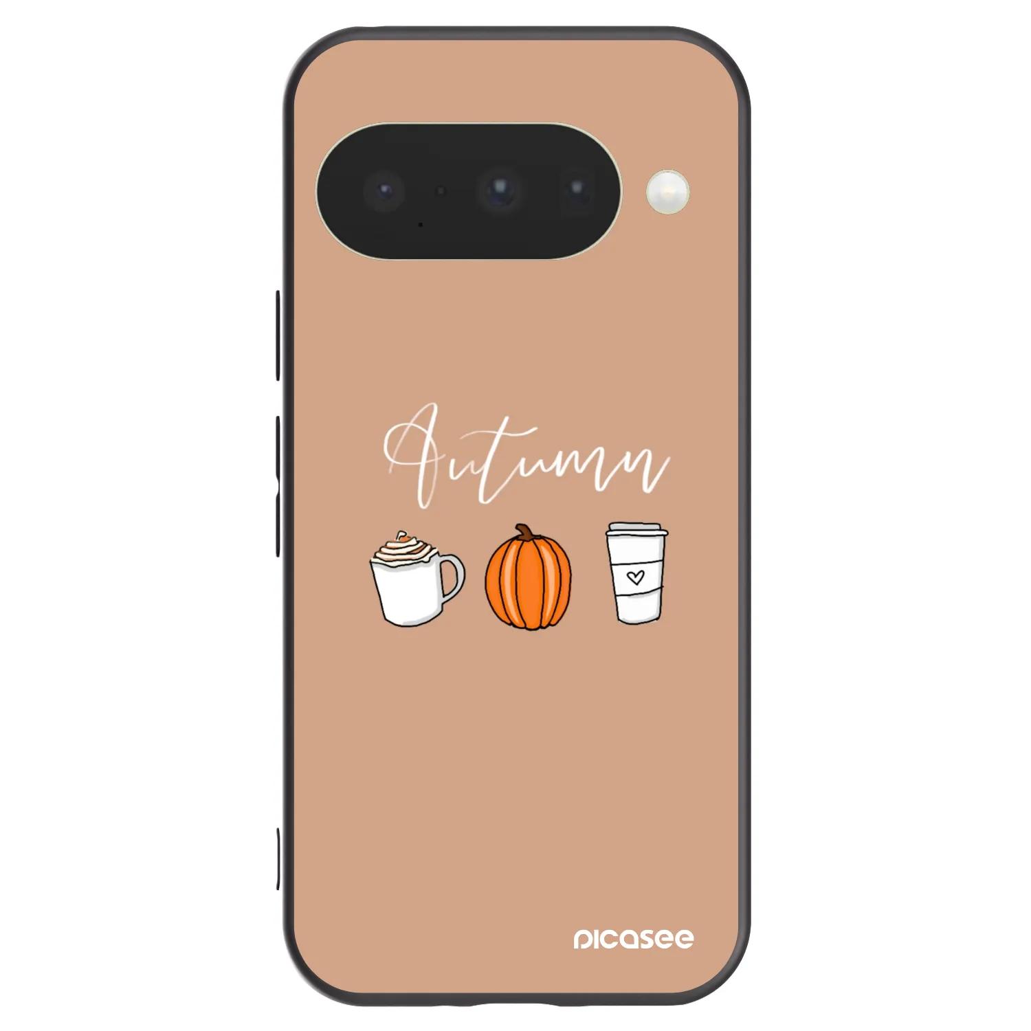 Picasee silikonski črni ovitek za Google Pixel 10 - Autumn