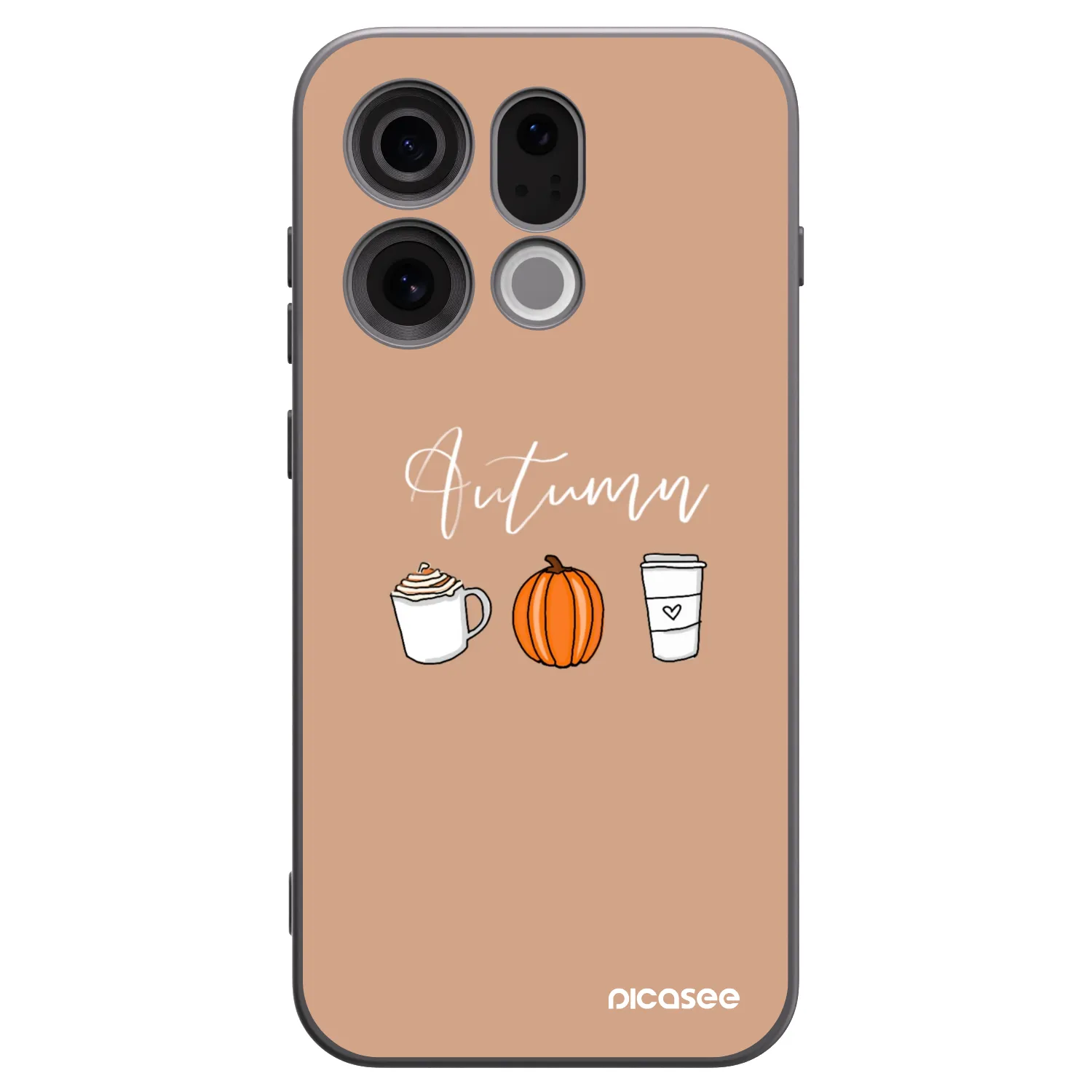 Picasee silikonski črni ovitek za OPPO Find X9 - Autumn