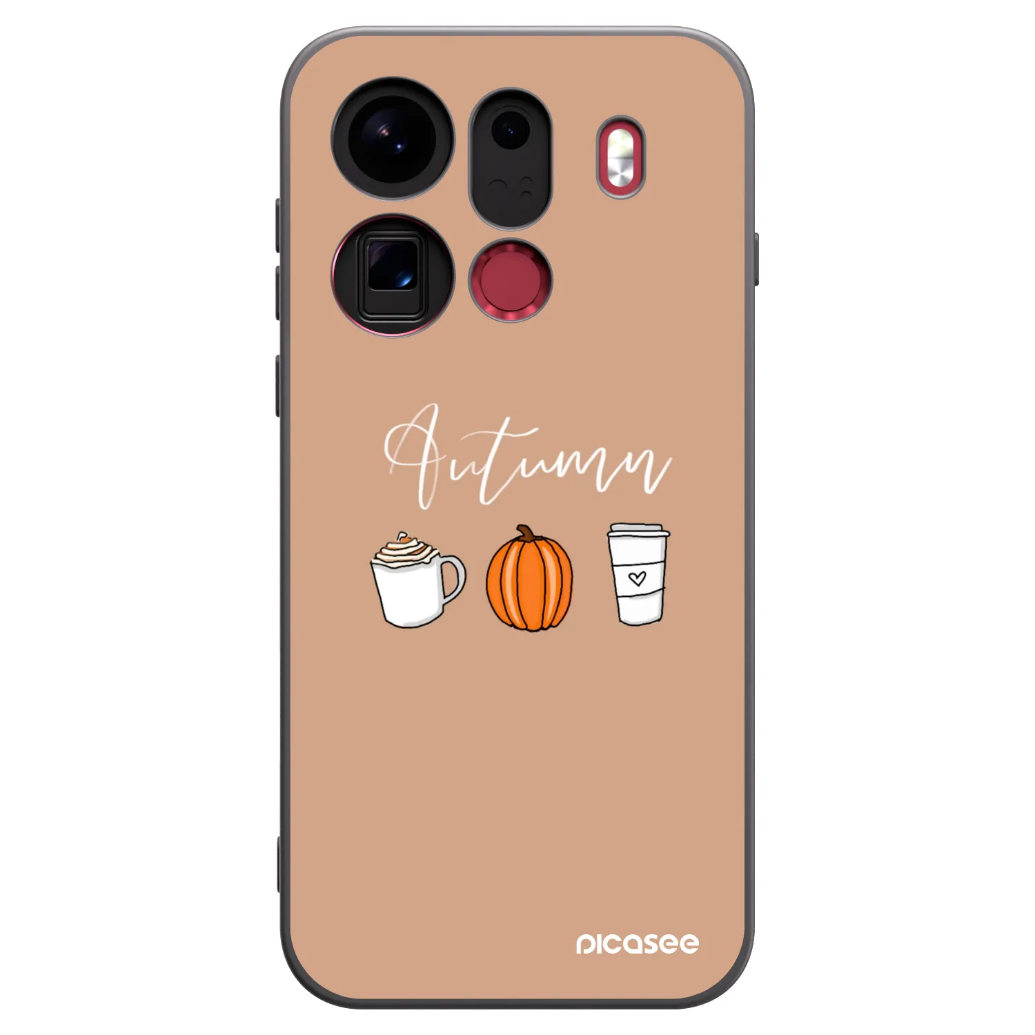 Picasee silikonski črni ovitek za OPPO Find X9 Pro - Autumn
