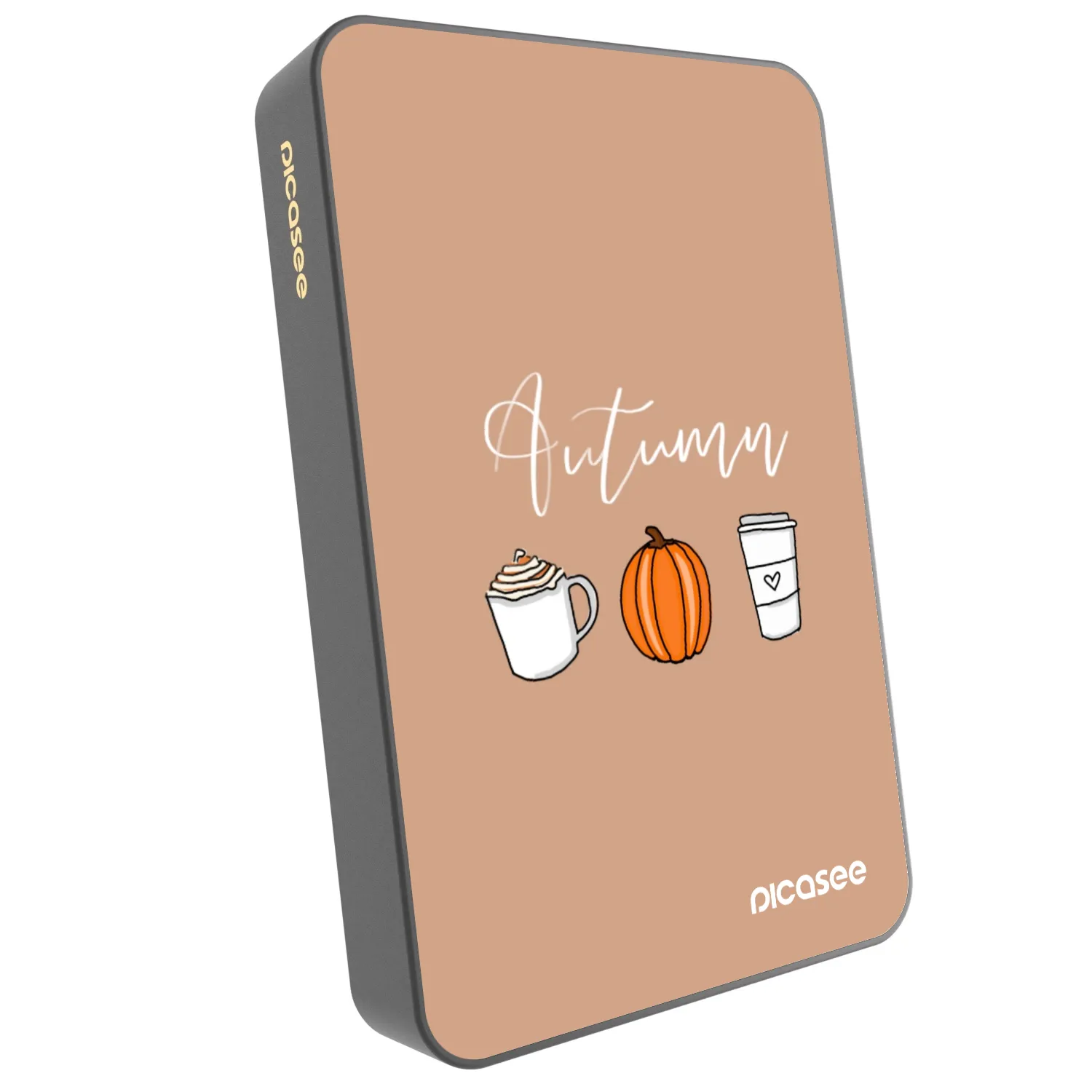 Picasee Prenosna baterija z MagSafe 10 000 mAh Siva - Autumn
