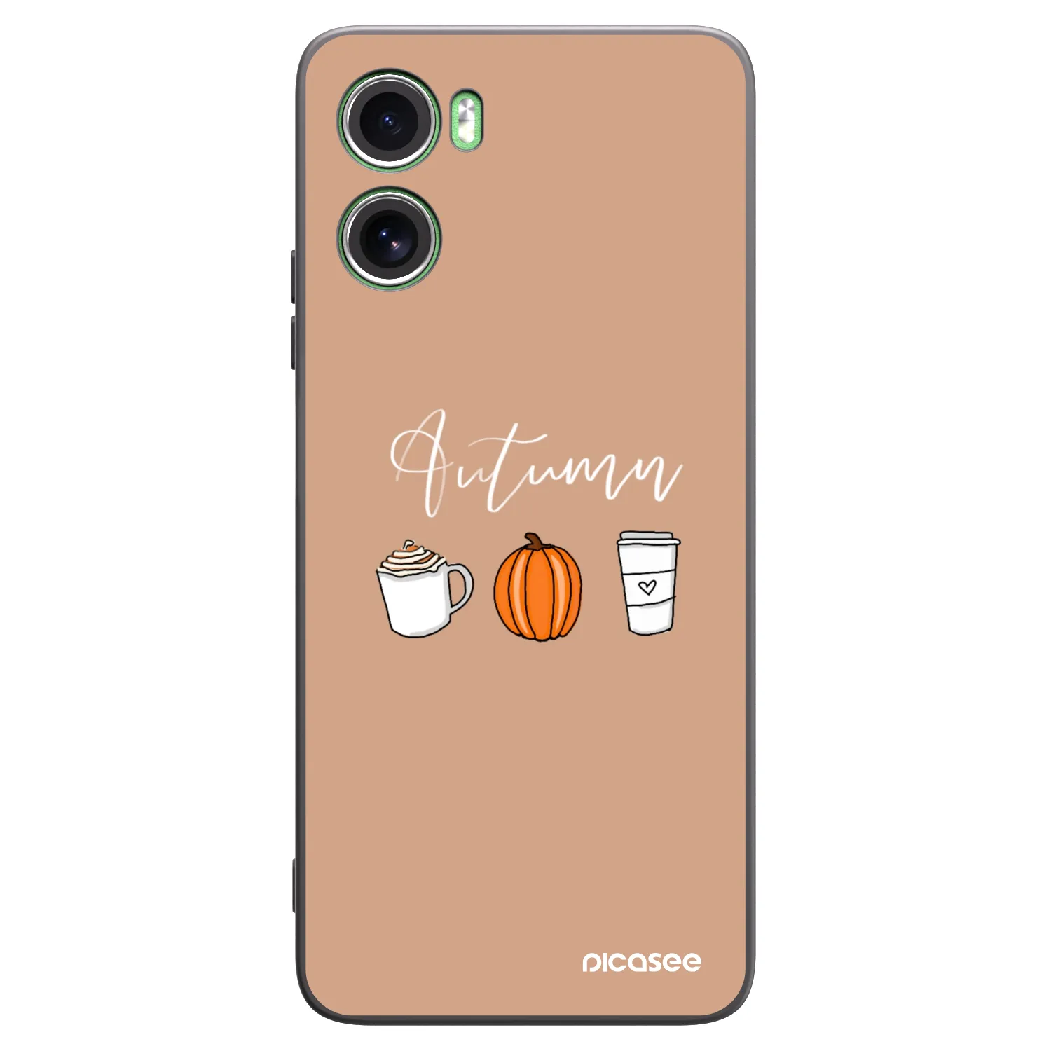 Picasee silikonski črni ovitek za Motorola Moto G06 - Autumn