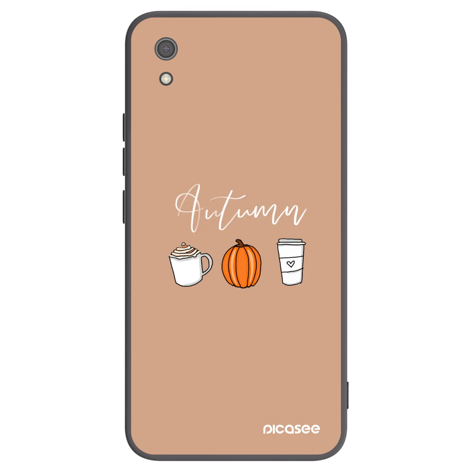 Picasee silikonski črni ovitek za Xiaomi Redmi 7A - Autumn