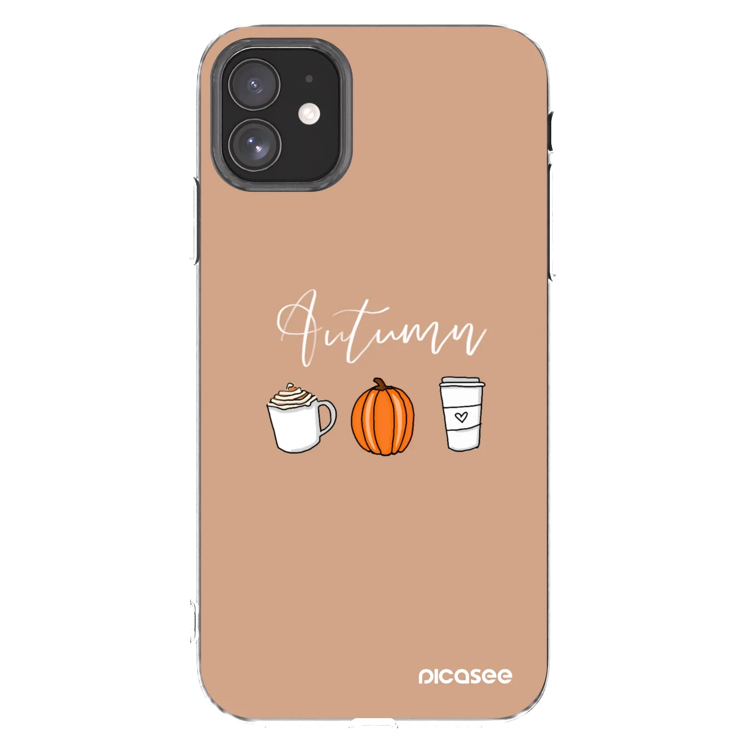 Picasee silikonski prozorni ovitek za Apple iPhone 11 - Autumn