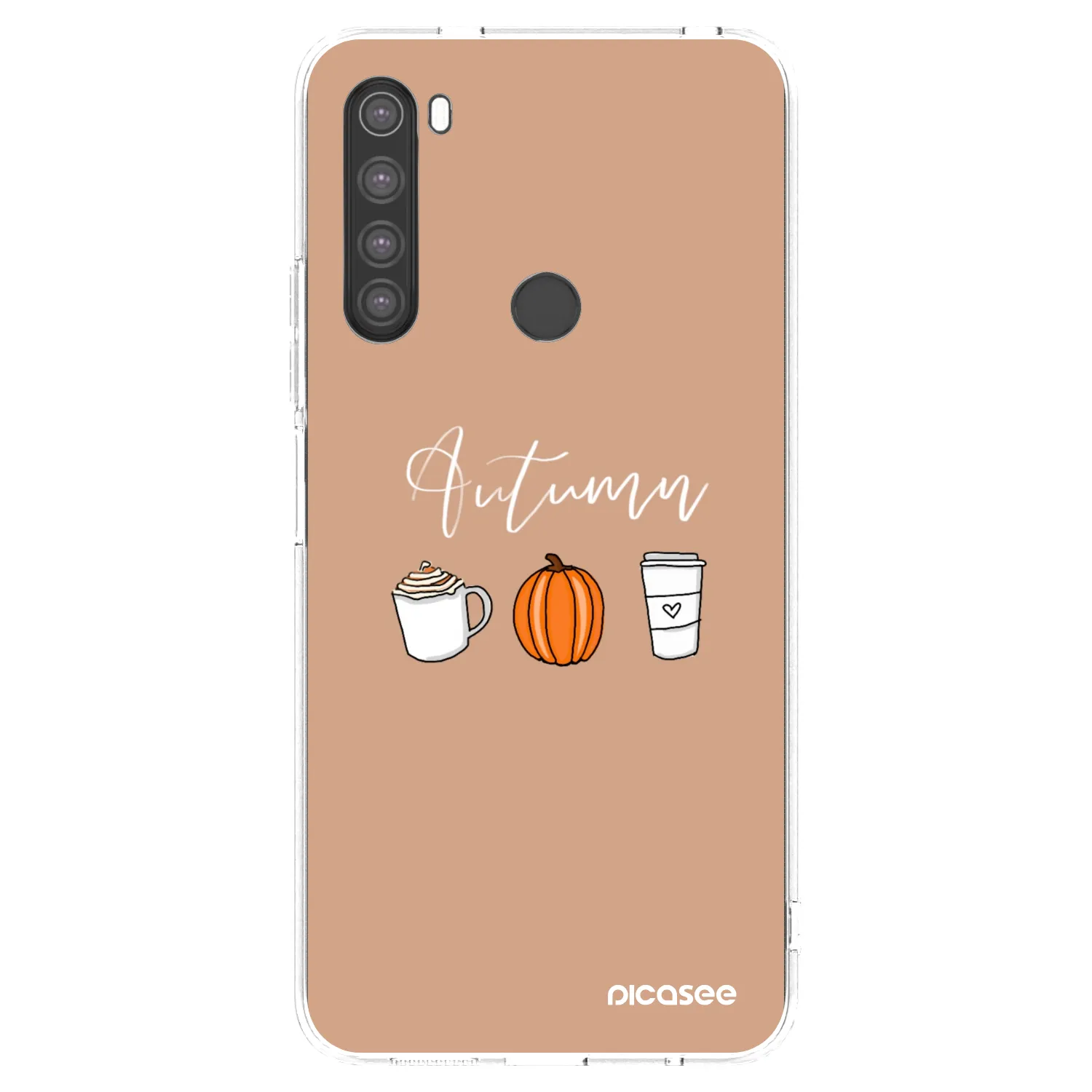 Picasee silikonski prozorni ovitek za Xiaomi Redmi Note 8 - Autumn