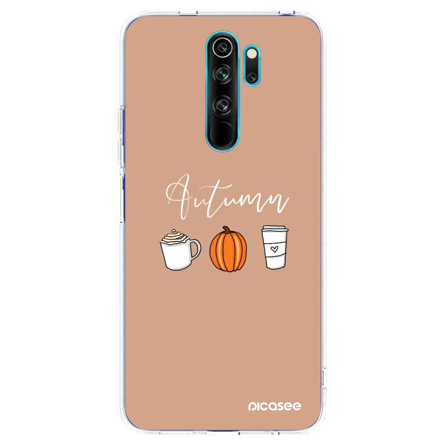 Picasee silikonski prozorni ovitek za Xiaomi Redmi Note 8 Pro - Autumn