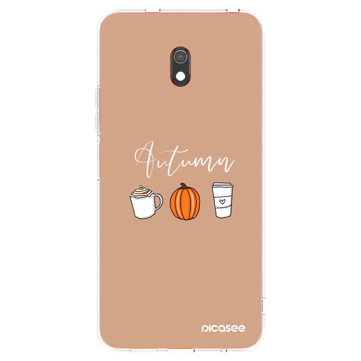 Picasee silikonski prozorni ovitek za Xiaomi Redmi 8A - Autumn