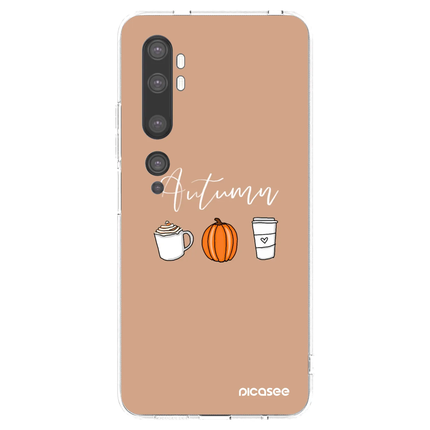 Picasee silikonski prozorni ovitek za Xiaomi Mi Note 10 (Pro) - Autumn